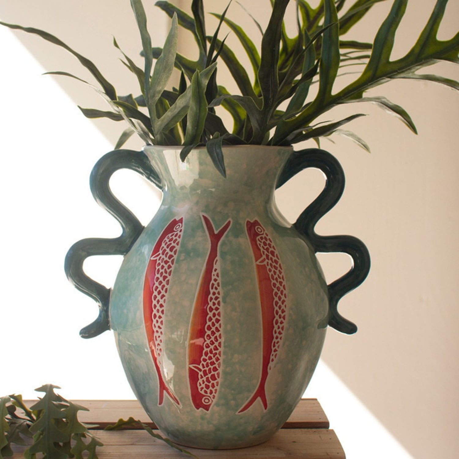 Colorful Fish Vase