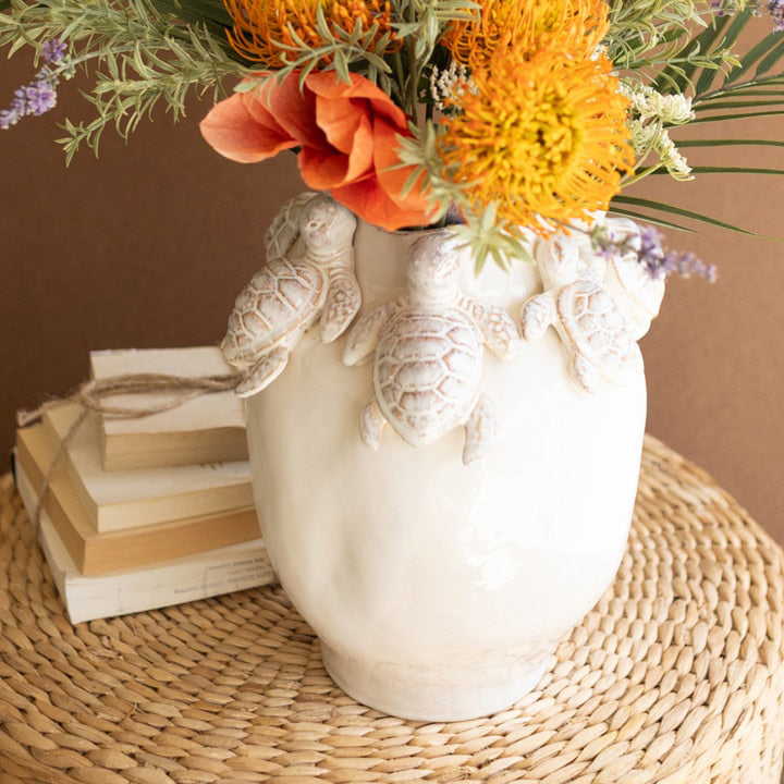Ceramic Turtles Vase