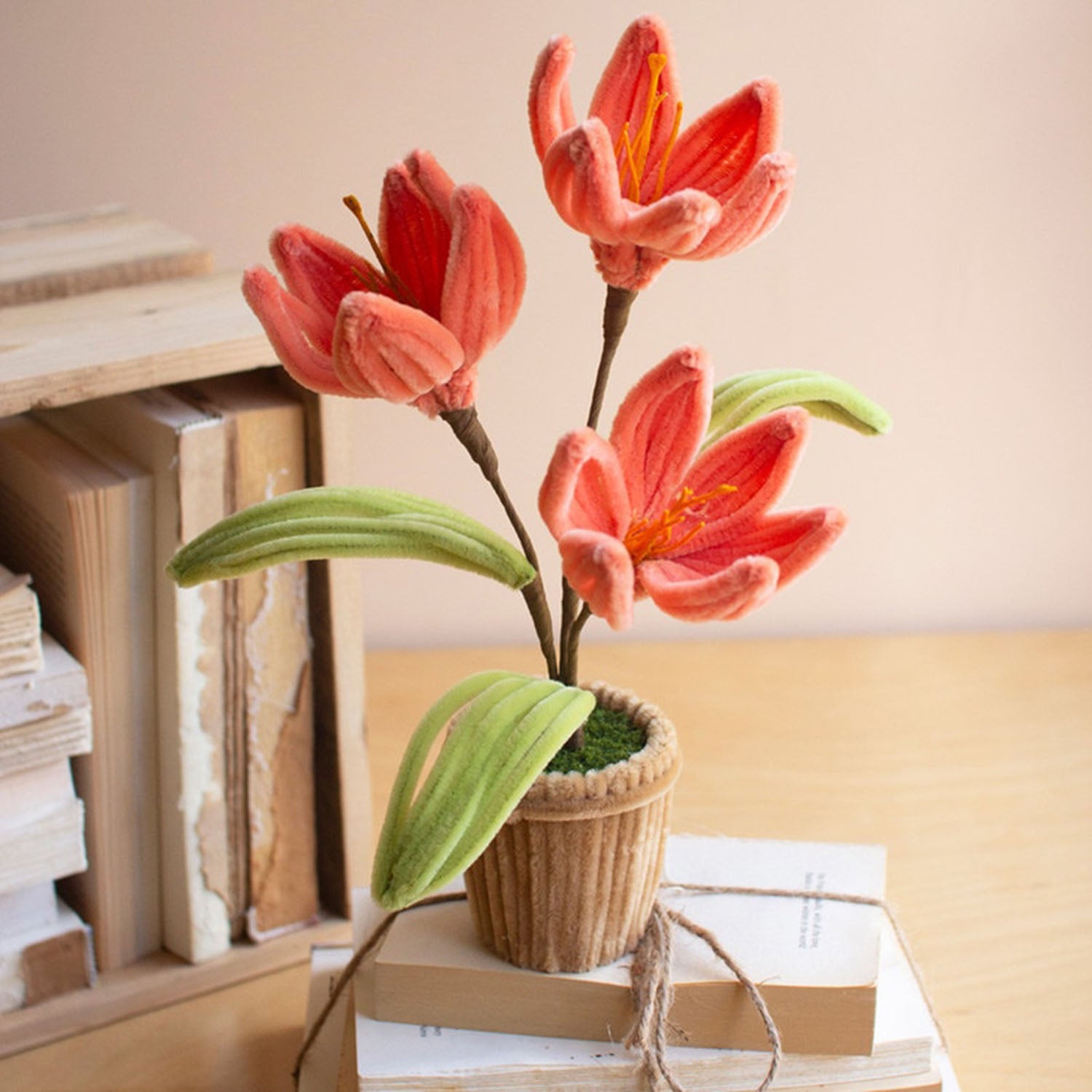 Pipe Cleaner Potted Flowers Set of 4