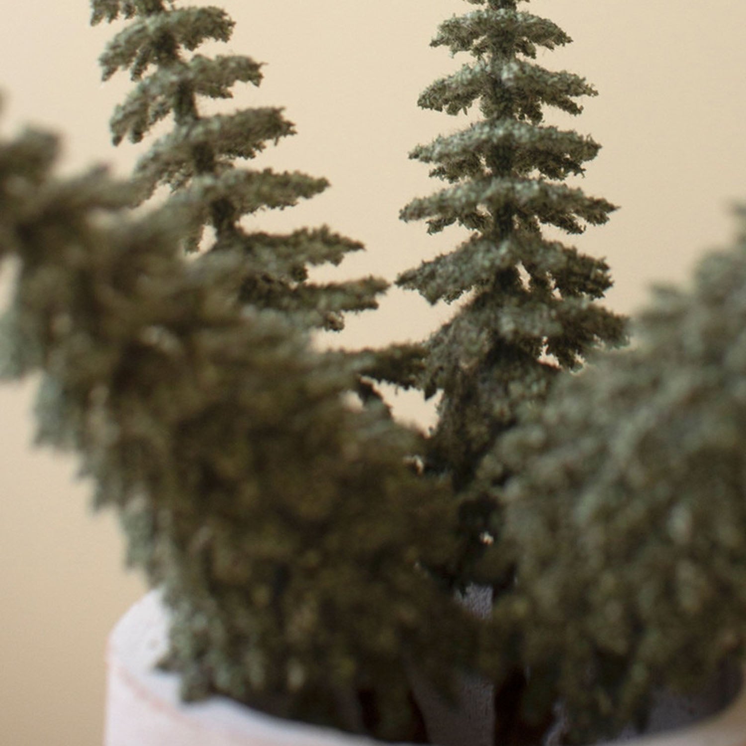 Mini Bottle Brush Trees on a Stem Set of 24