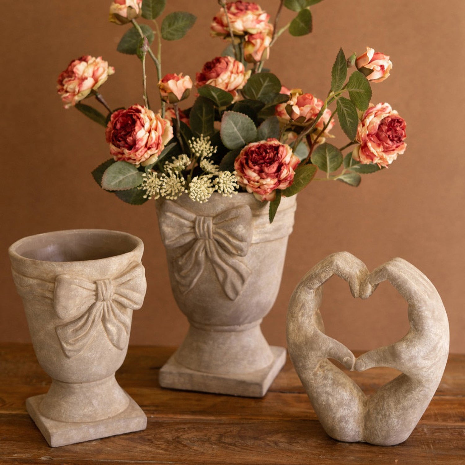 Heart Hands Sculpture