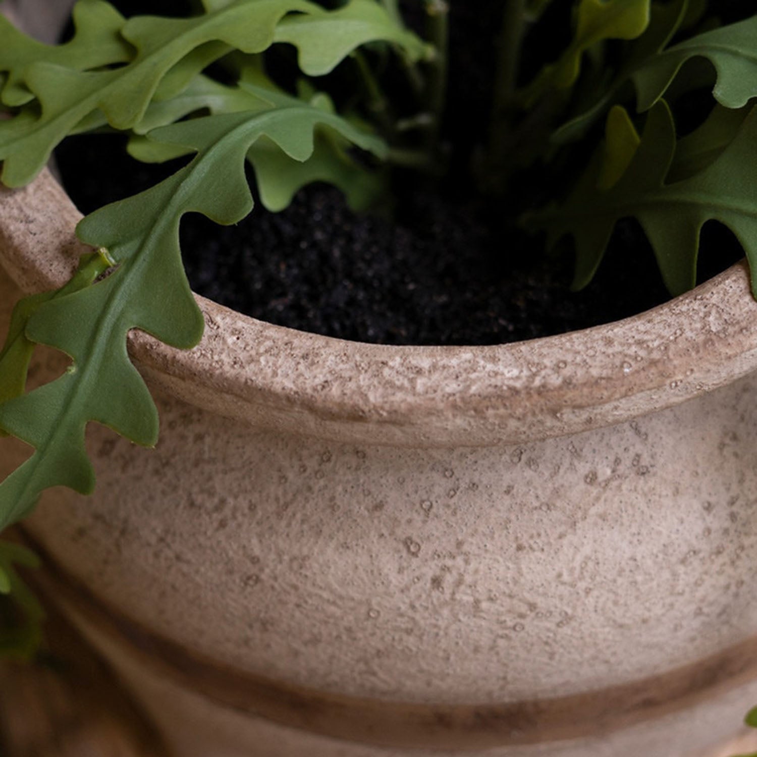 Brown Stripe Planter Set of 2