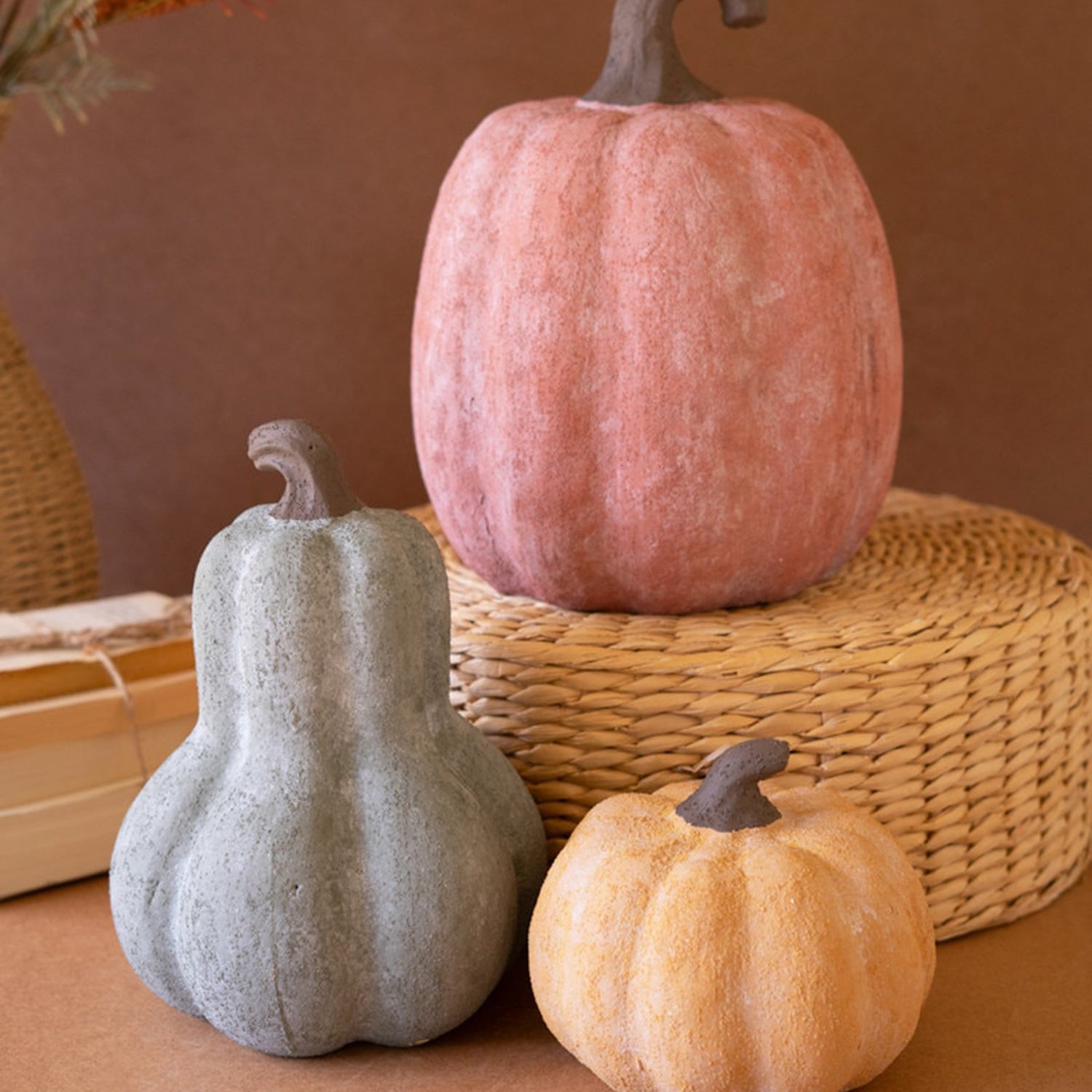 Terracotta Pumpkin Set of 3