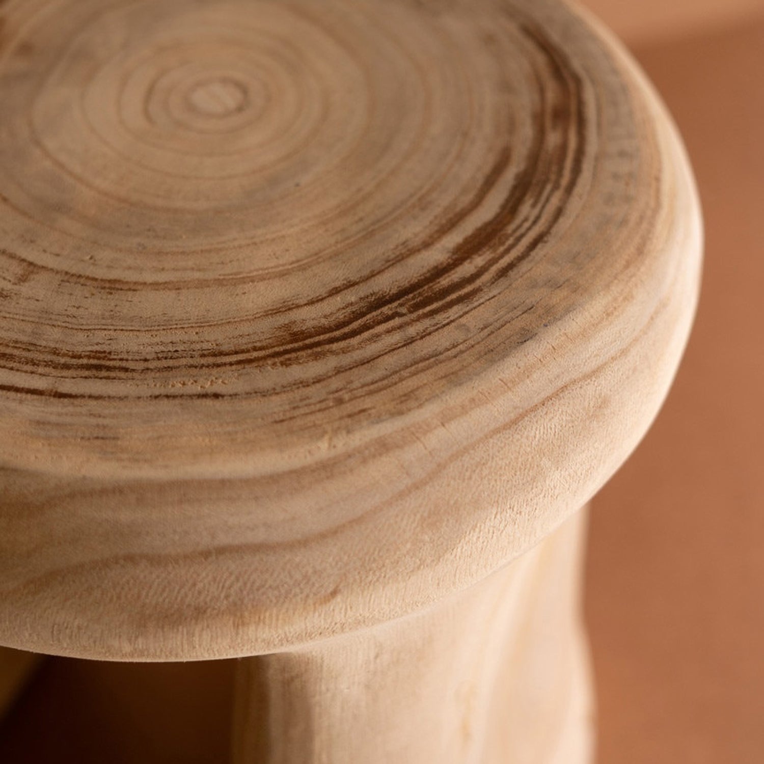 Carved Wood Stool