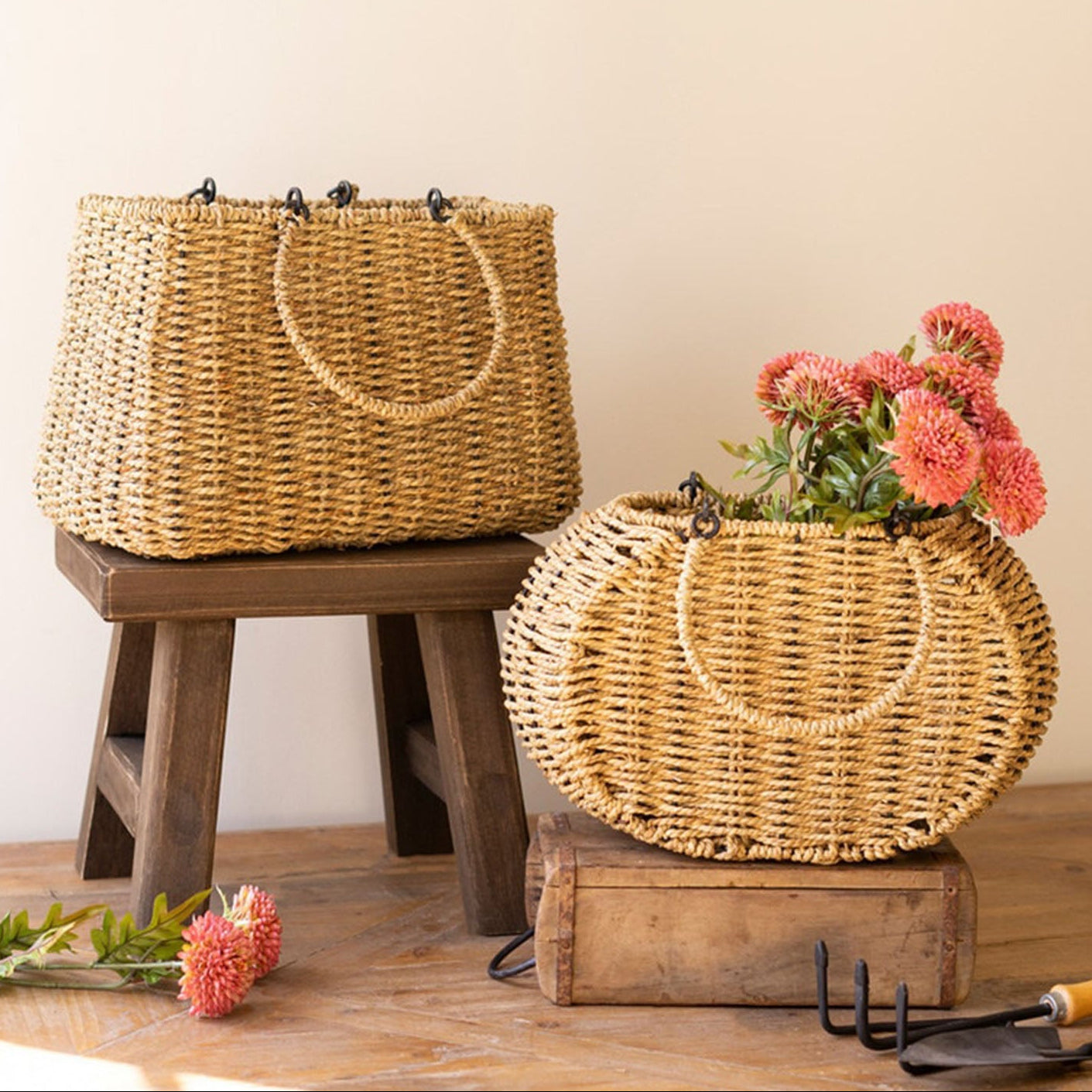 Woven Vine Basket Set of 2