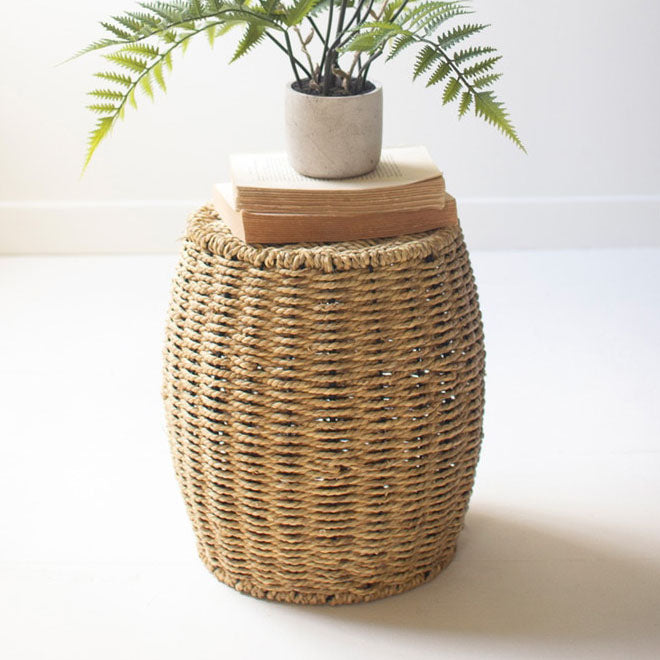 Woven Vine Pouf