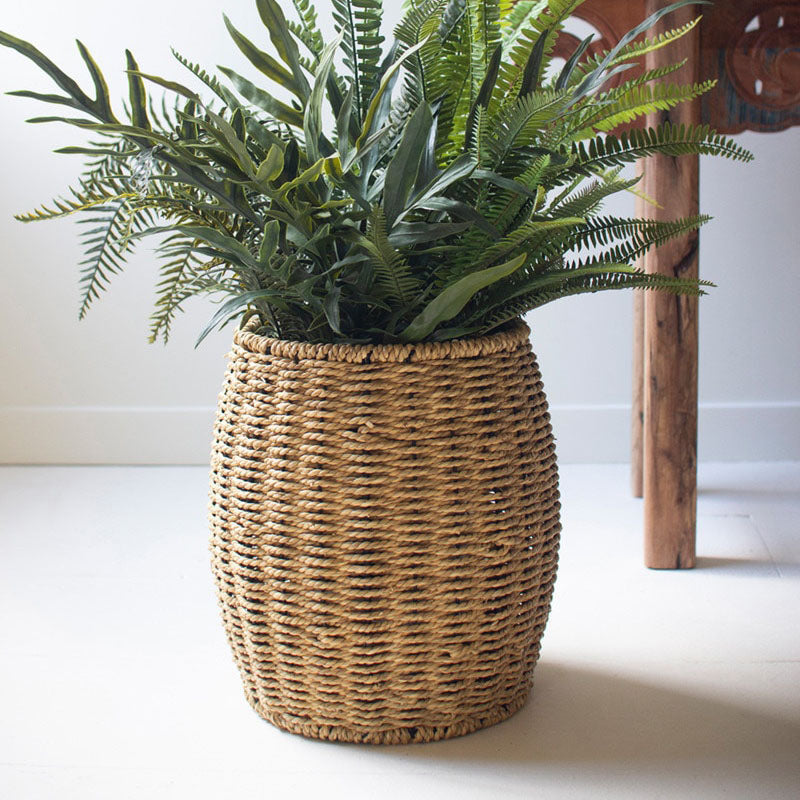 Woven Vine Pouf
