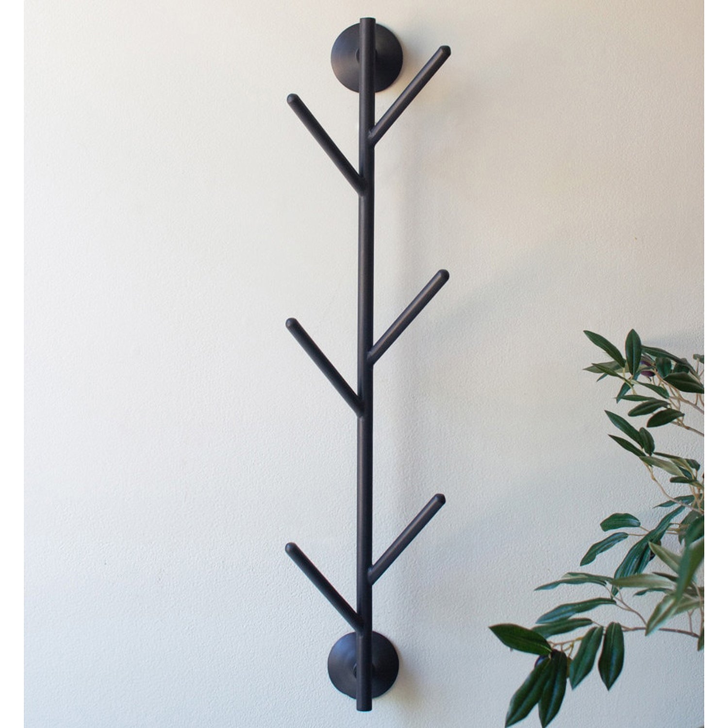Iron Wall Coat Rack with Pegs