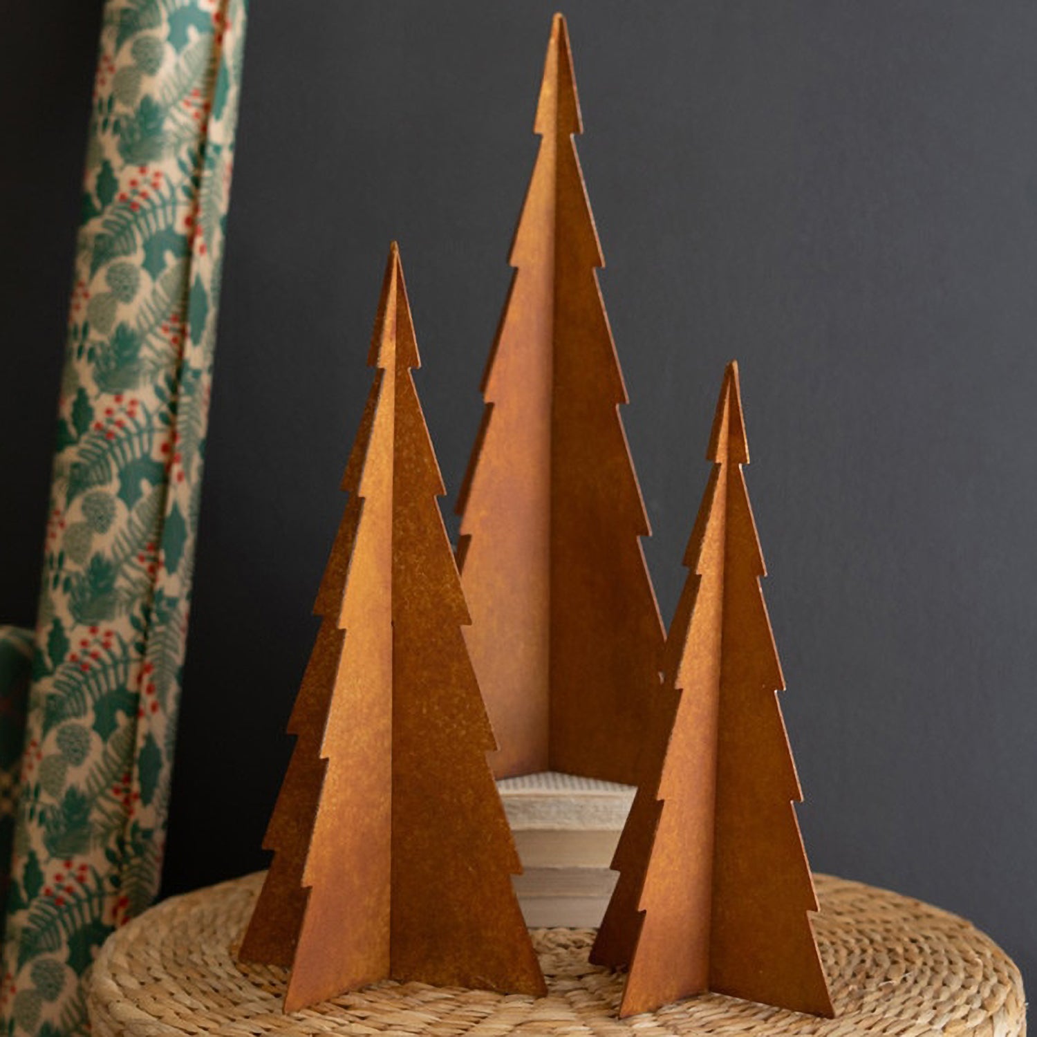 Rustic Christmas Tree Set of 3