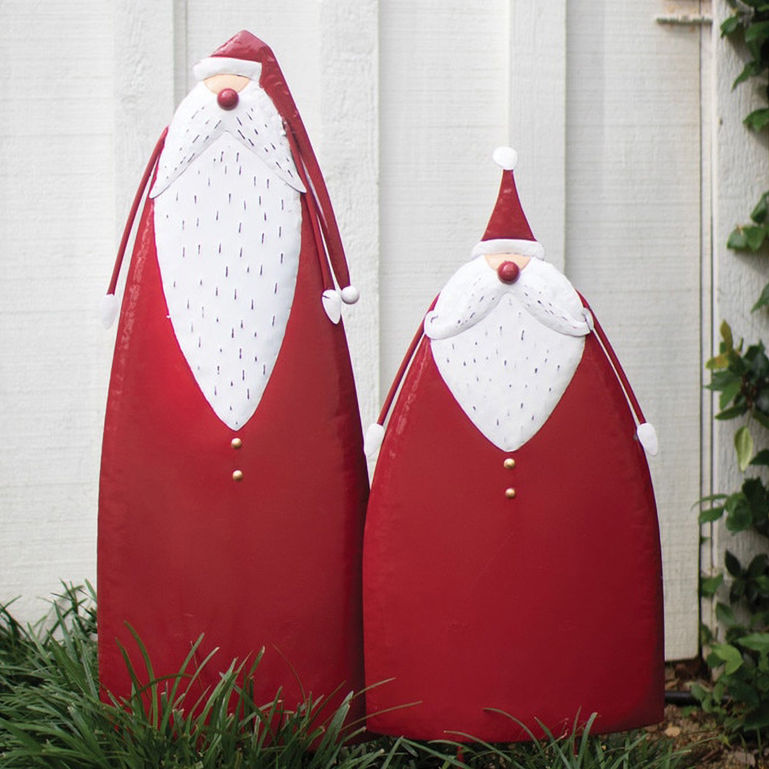 Santa Yard Stake Set of 2