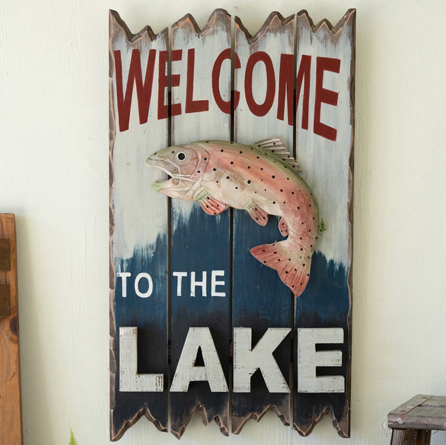 Welcome To The Lake Wall Sign