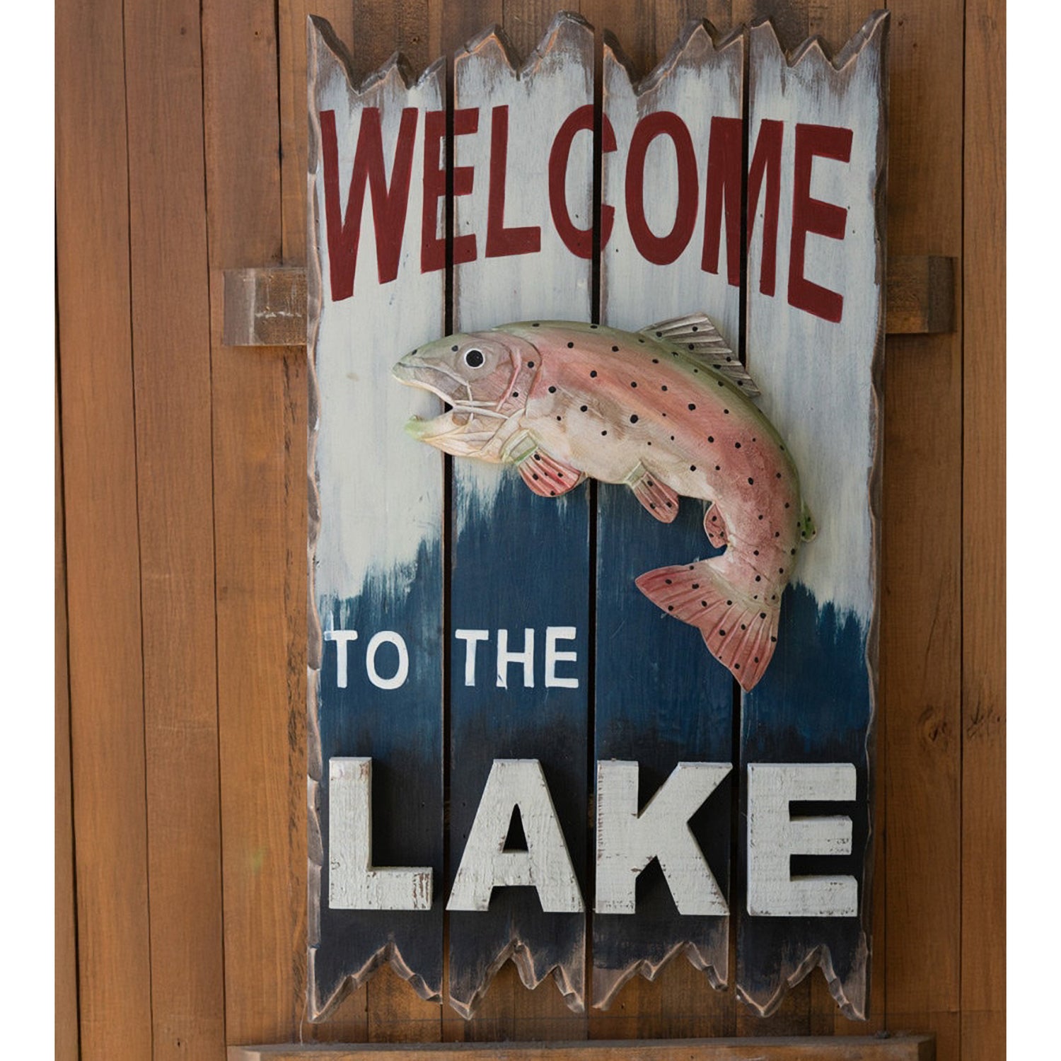 Welcome To The Lake Wall Sign