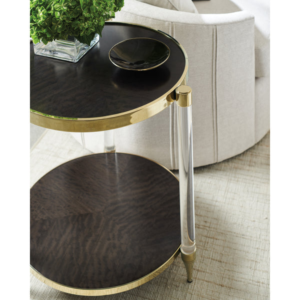 Caracole End Game Side Table Paynes Gray