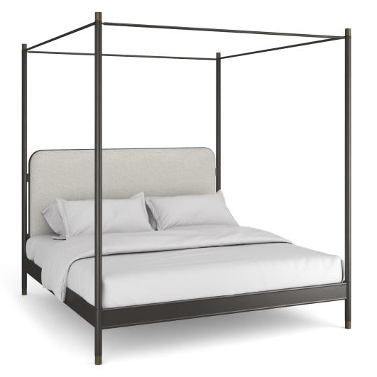 Caracole Campaign King Bed With Canopy