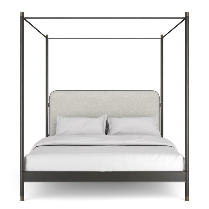 Caracole Campaign King Bed With Canopy