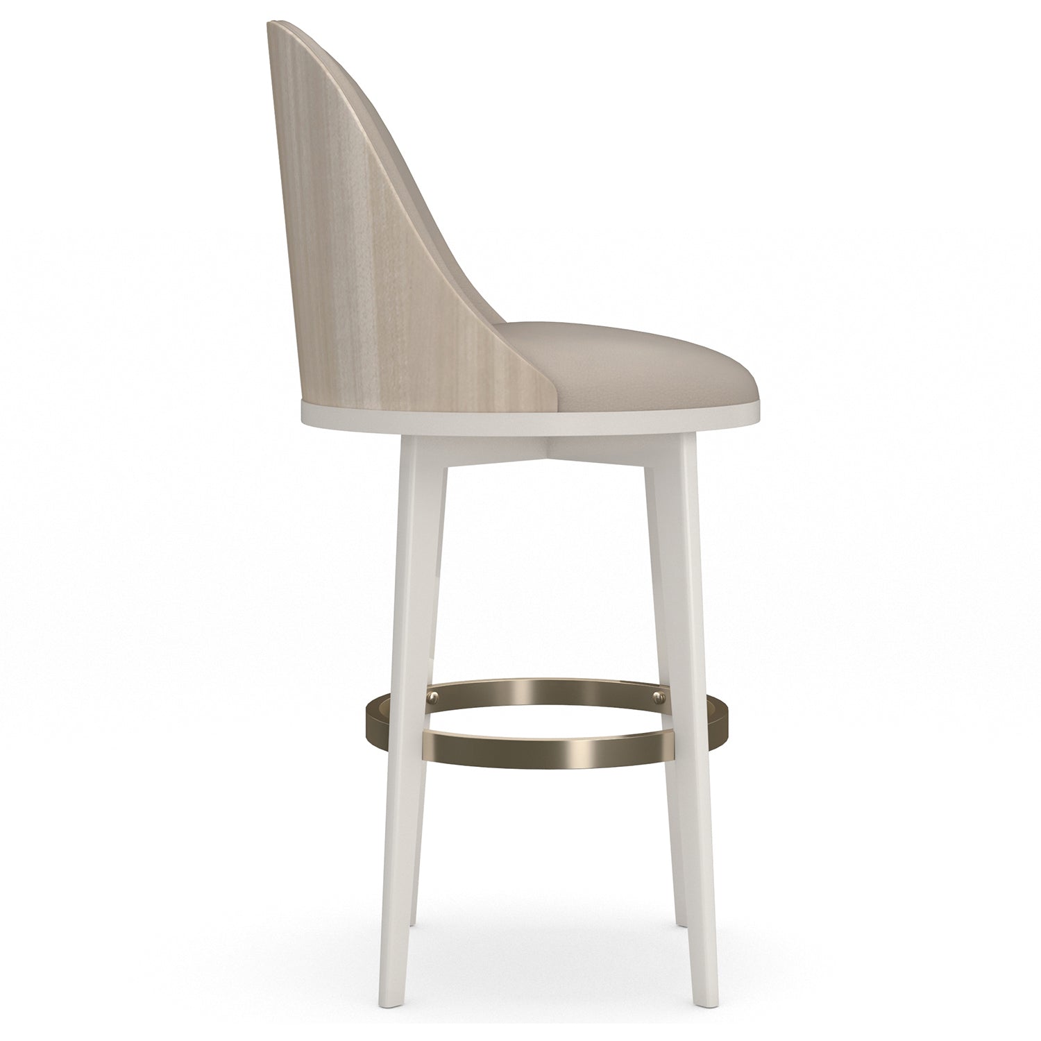 Caracole Another Round Almond Bar Stool