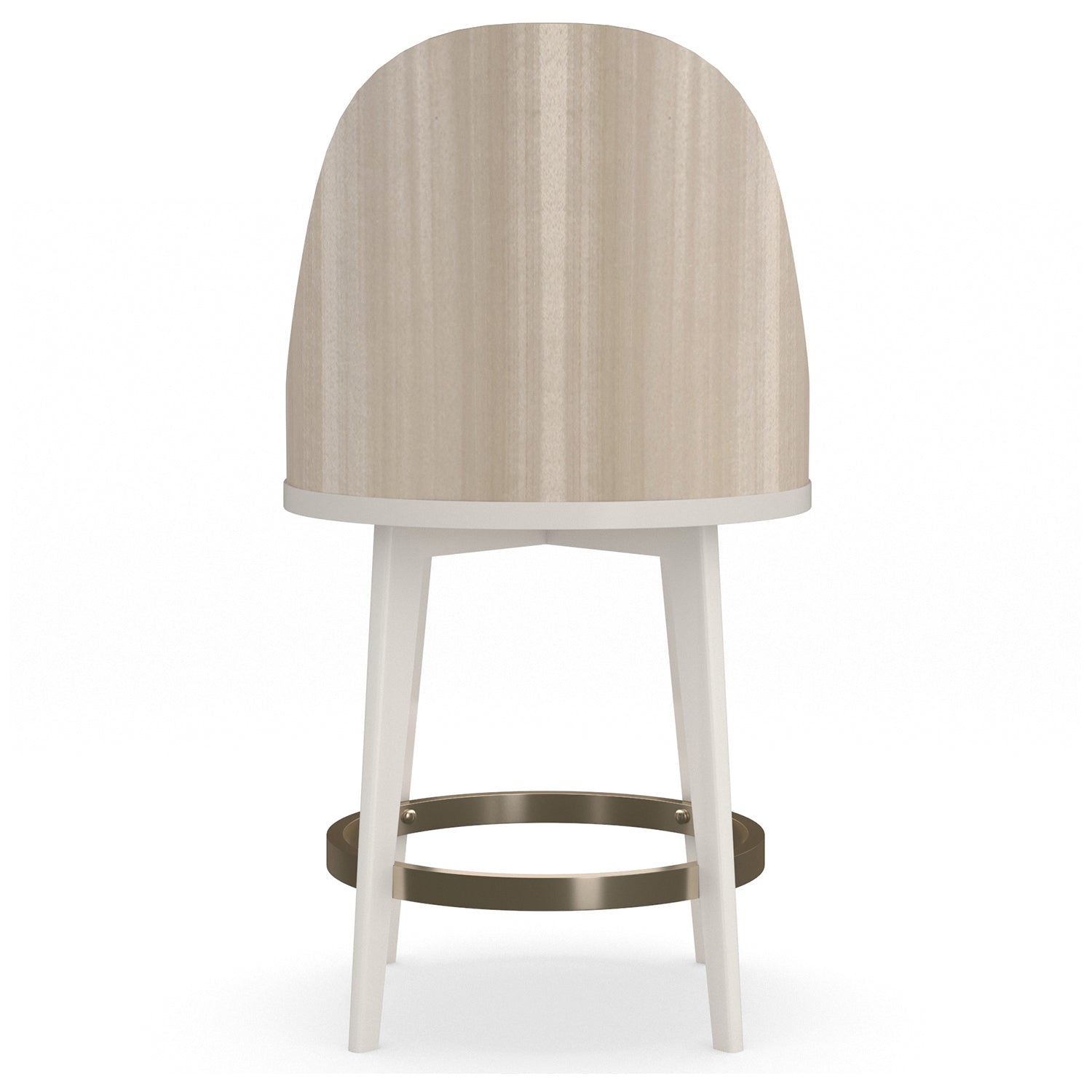 Caracole Another Round Almond Counter Stool