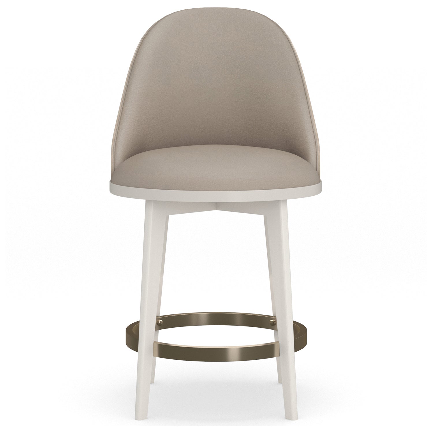 Caracole Another Round Almond Counter Stool