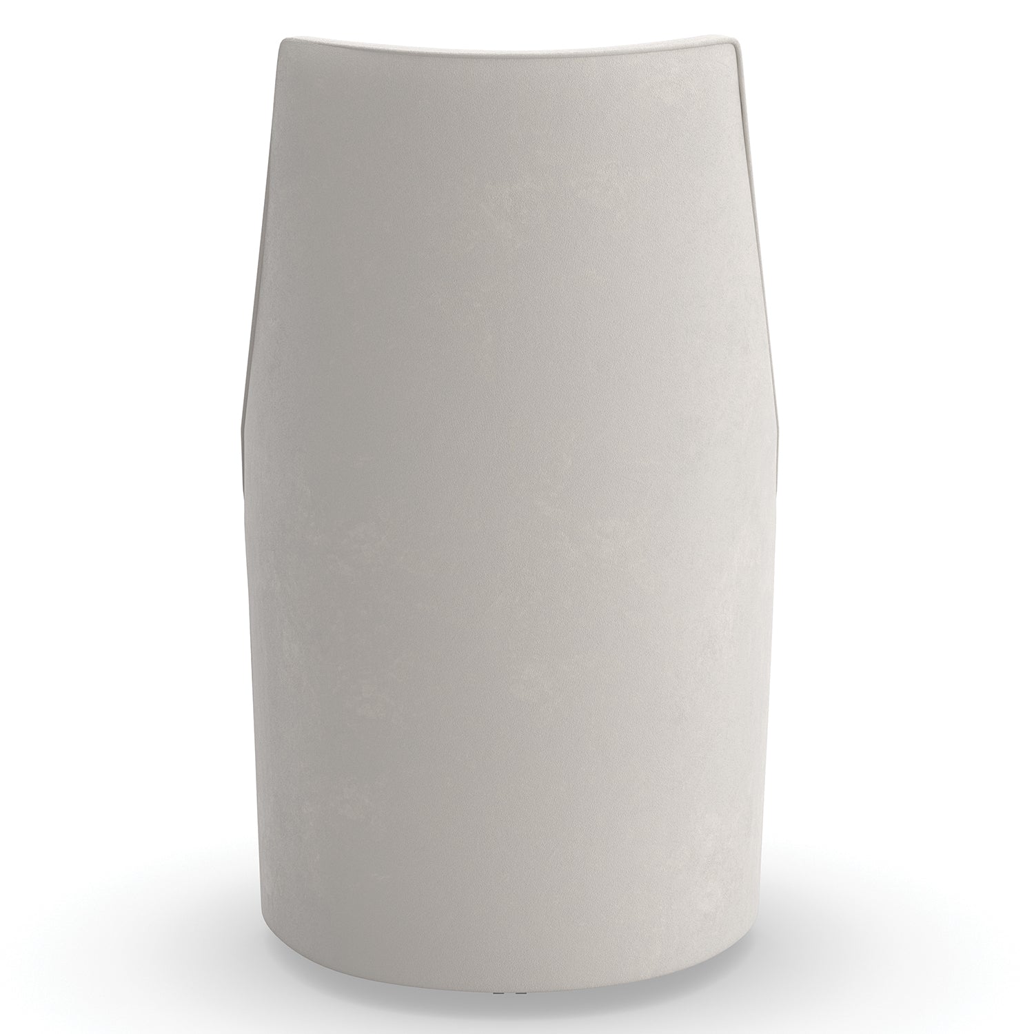Caracole Barrel Roll Dining Chair Set of 2 in White, top surface detail