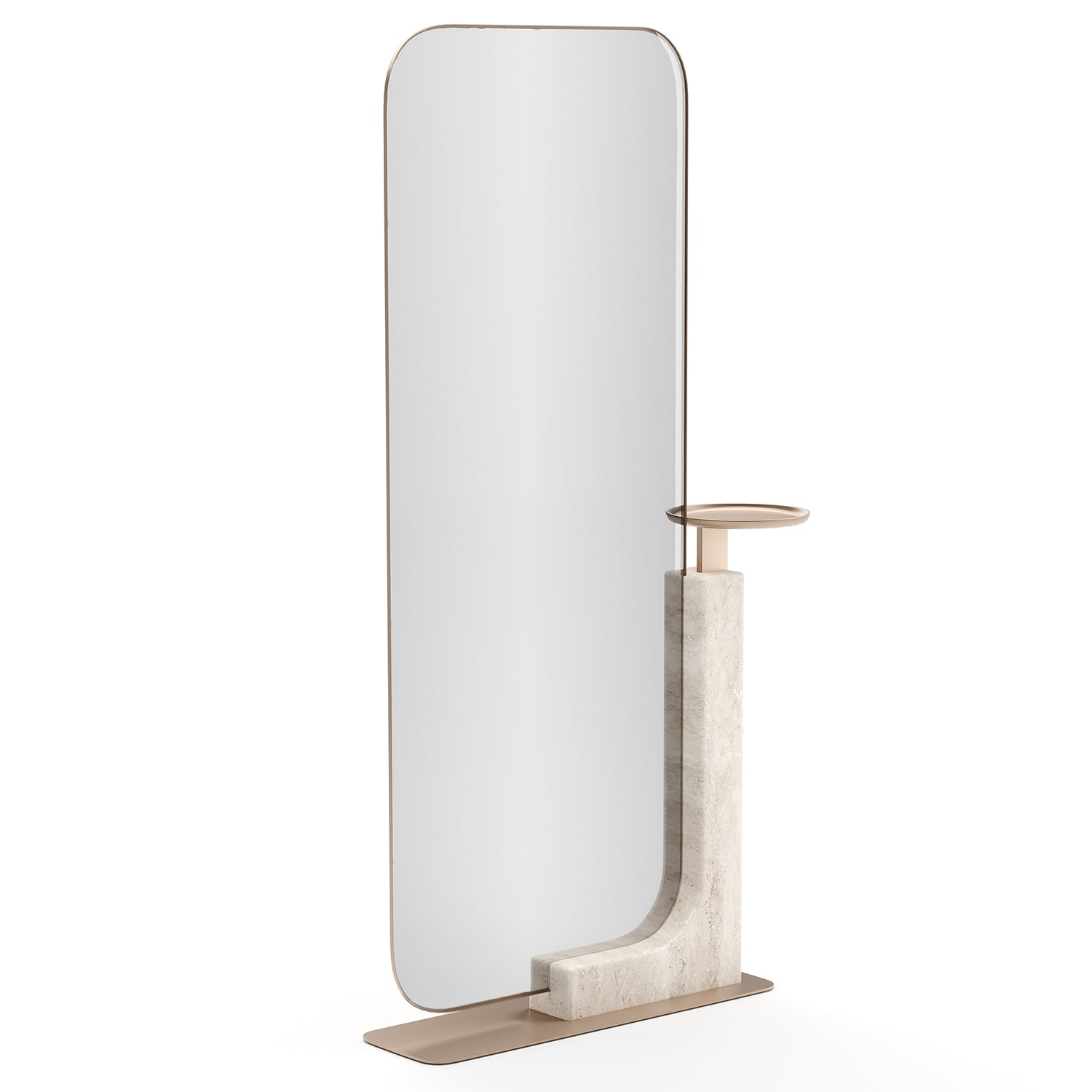 Caracole Overlap Light Floor Mirror