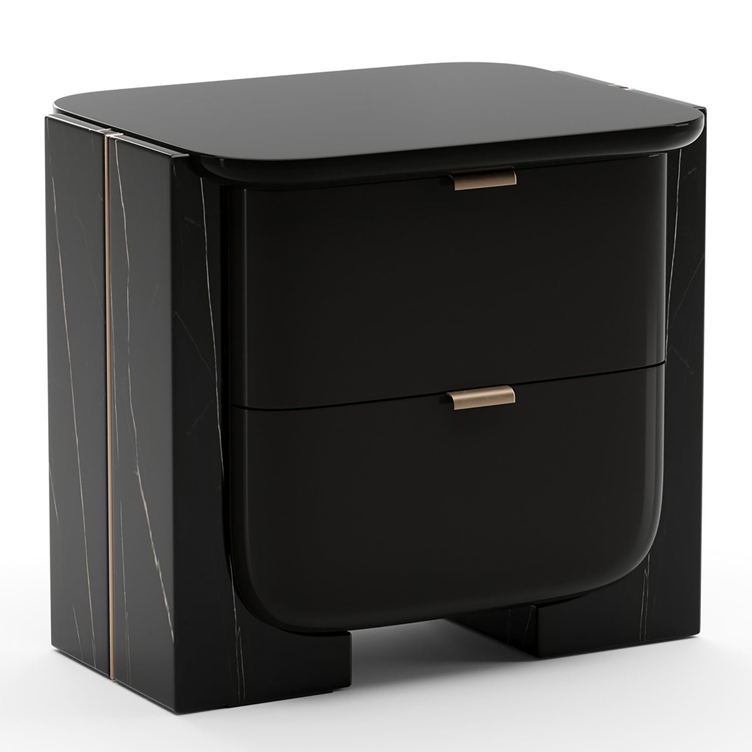Caracole Overlap Dark Small Nightstand