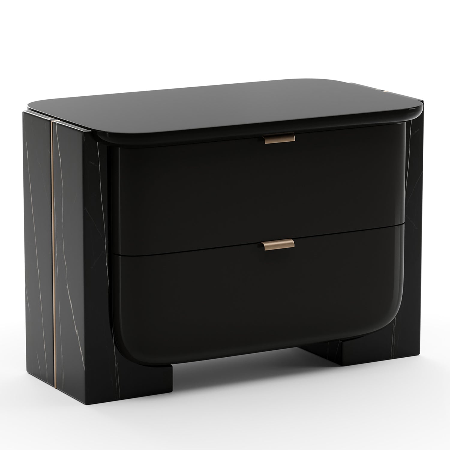 Caracole Overlap Dark Large Nightstand