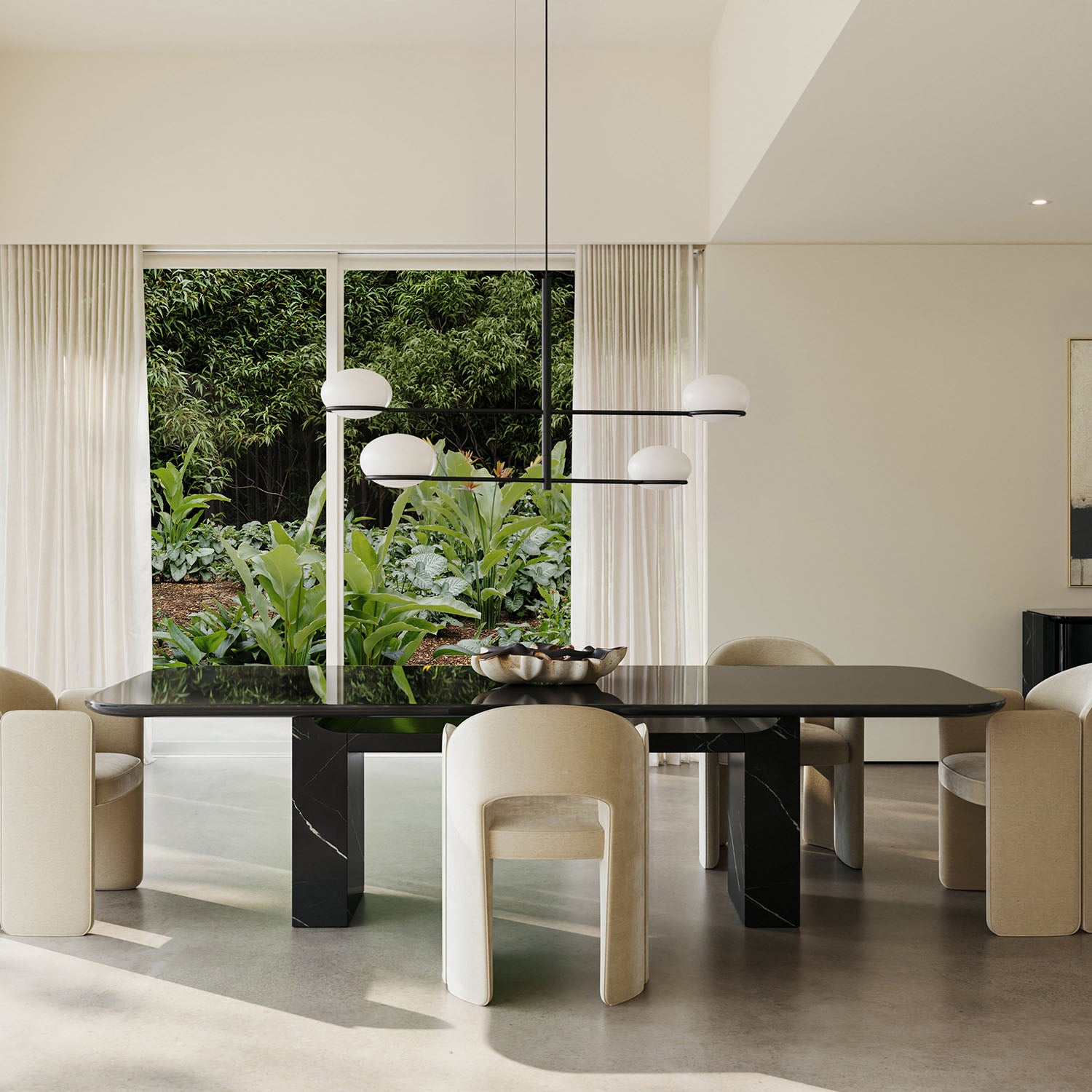 Caracole Overlap Dark Rectangle Dining Table