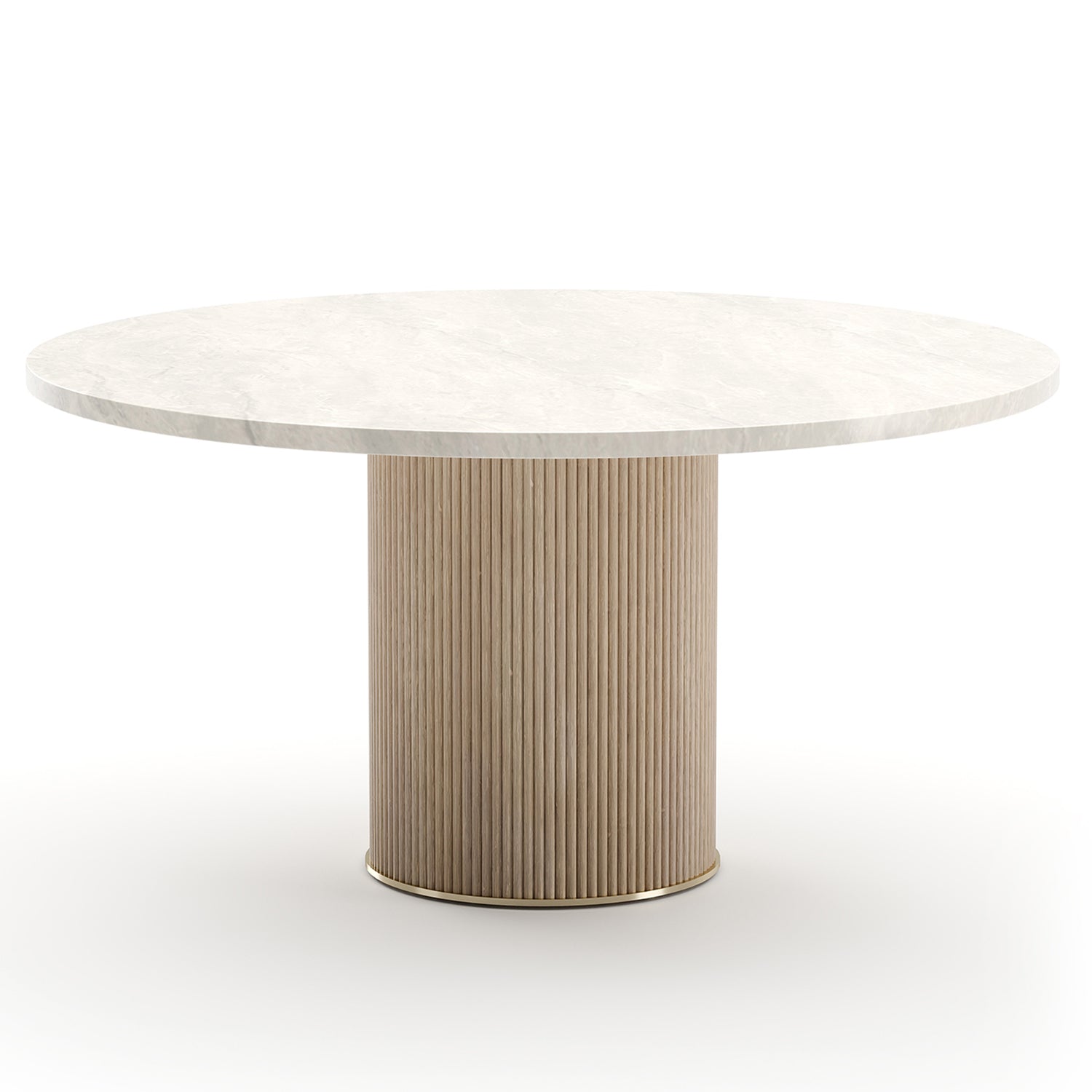 Caracole Rhythm Round Stone Top Dining Table