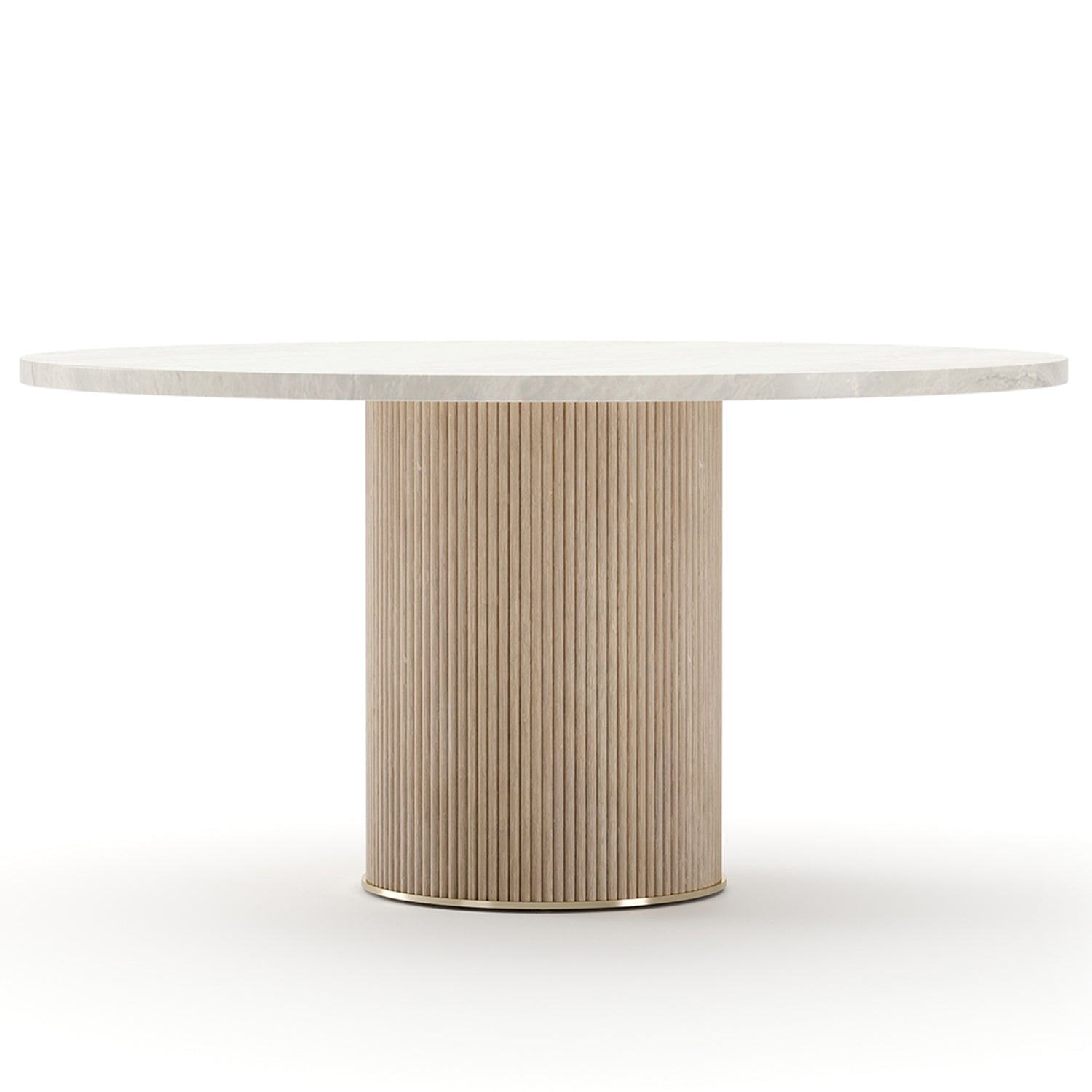 Caracole Rhythm Round Stone Top Dining Table