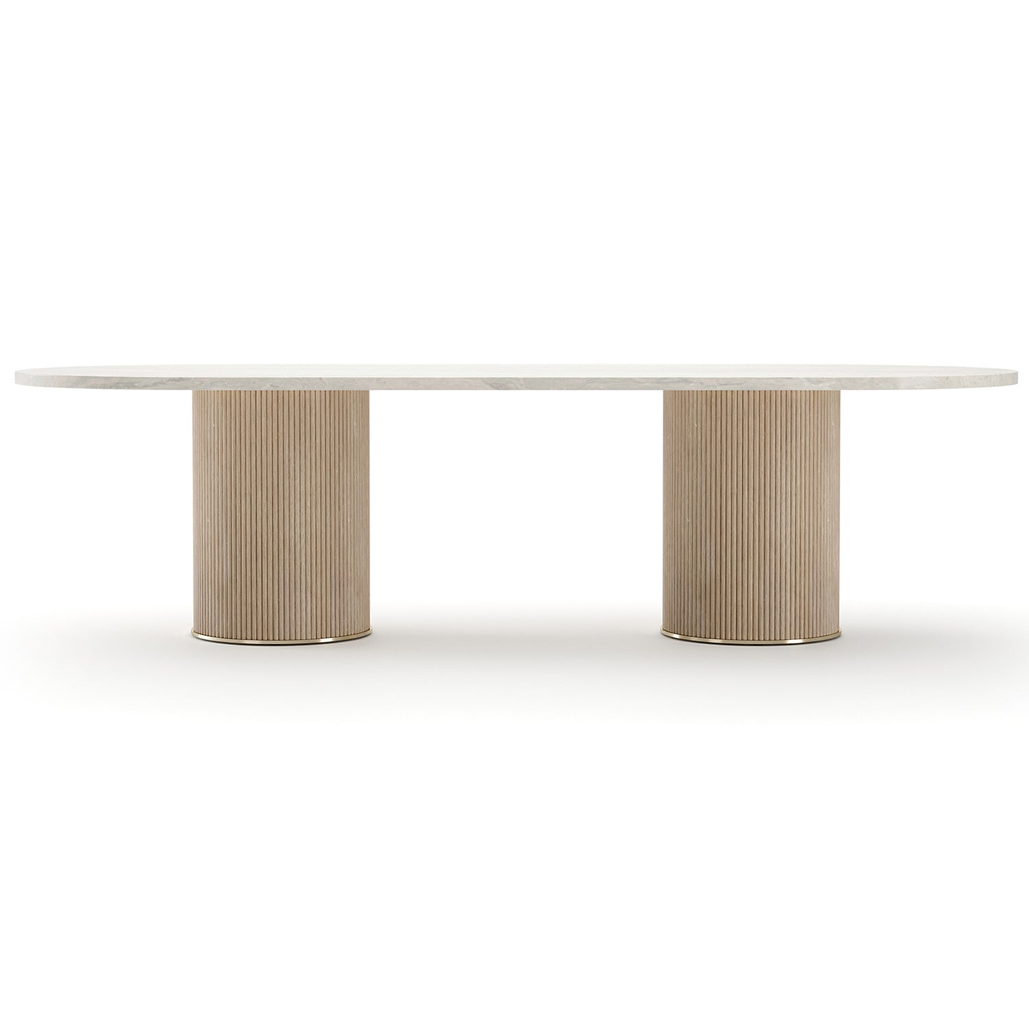 Caracole Rhythm Oval Stone Top Dining Table