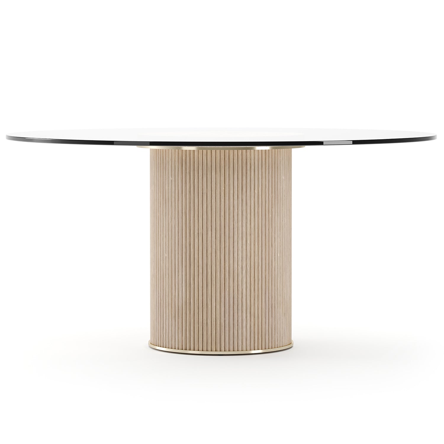 Caracole Rhythm Round Glass Top Dining Table