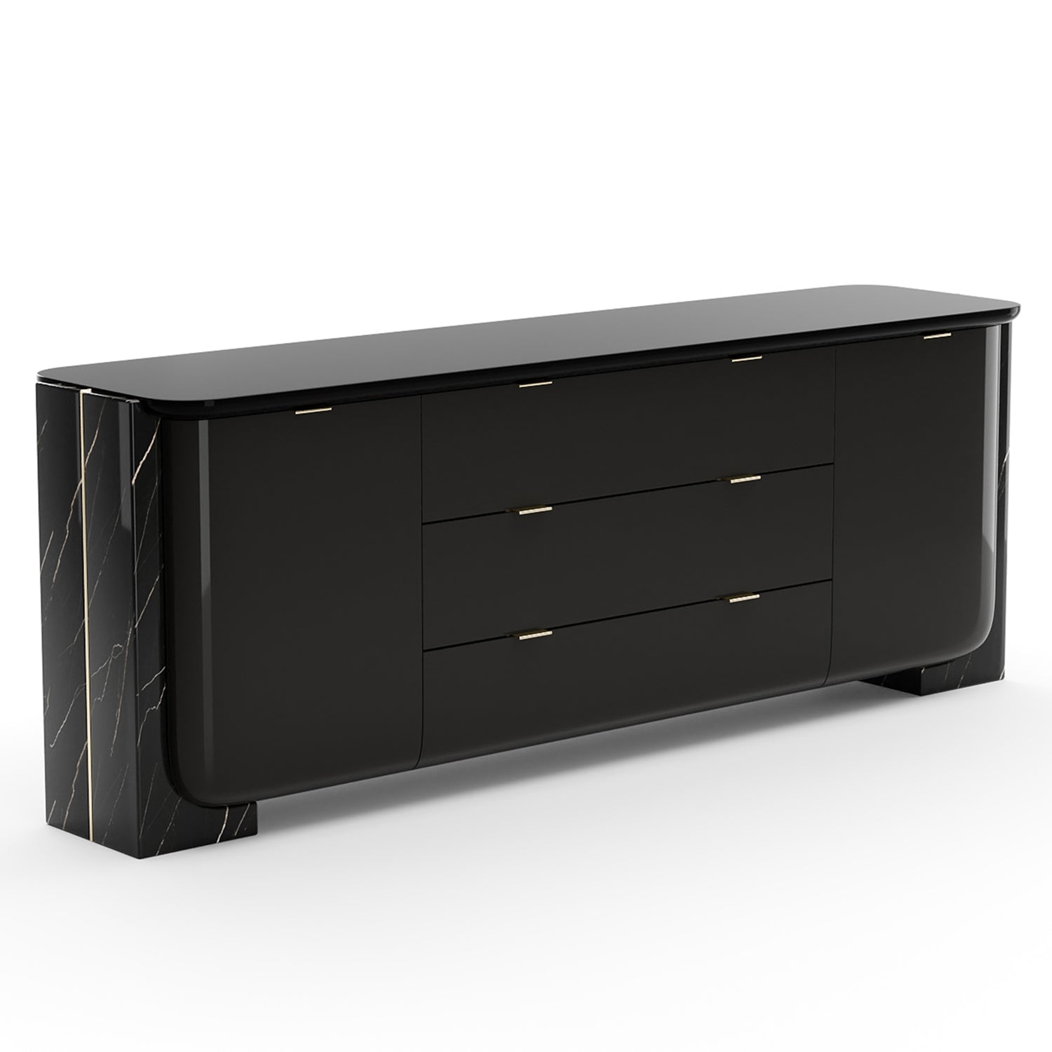 Caracole Overlap Dark Sideboard