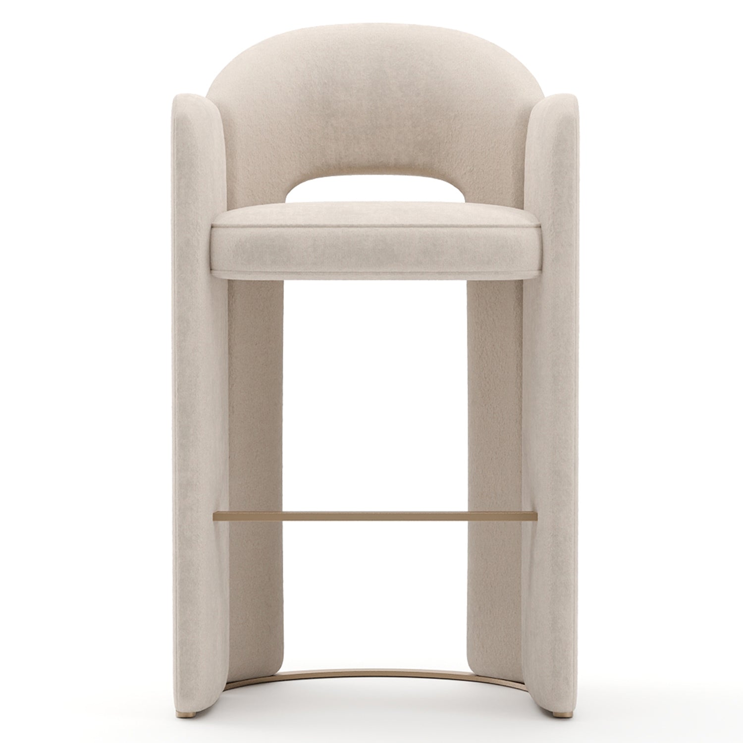 Caracole Overlap Ivory Bar Stool