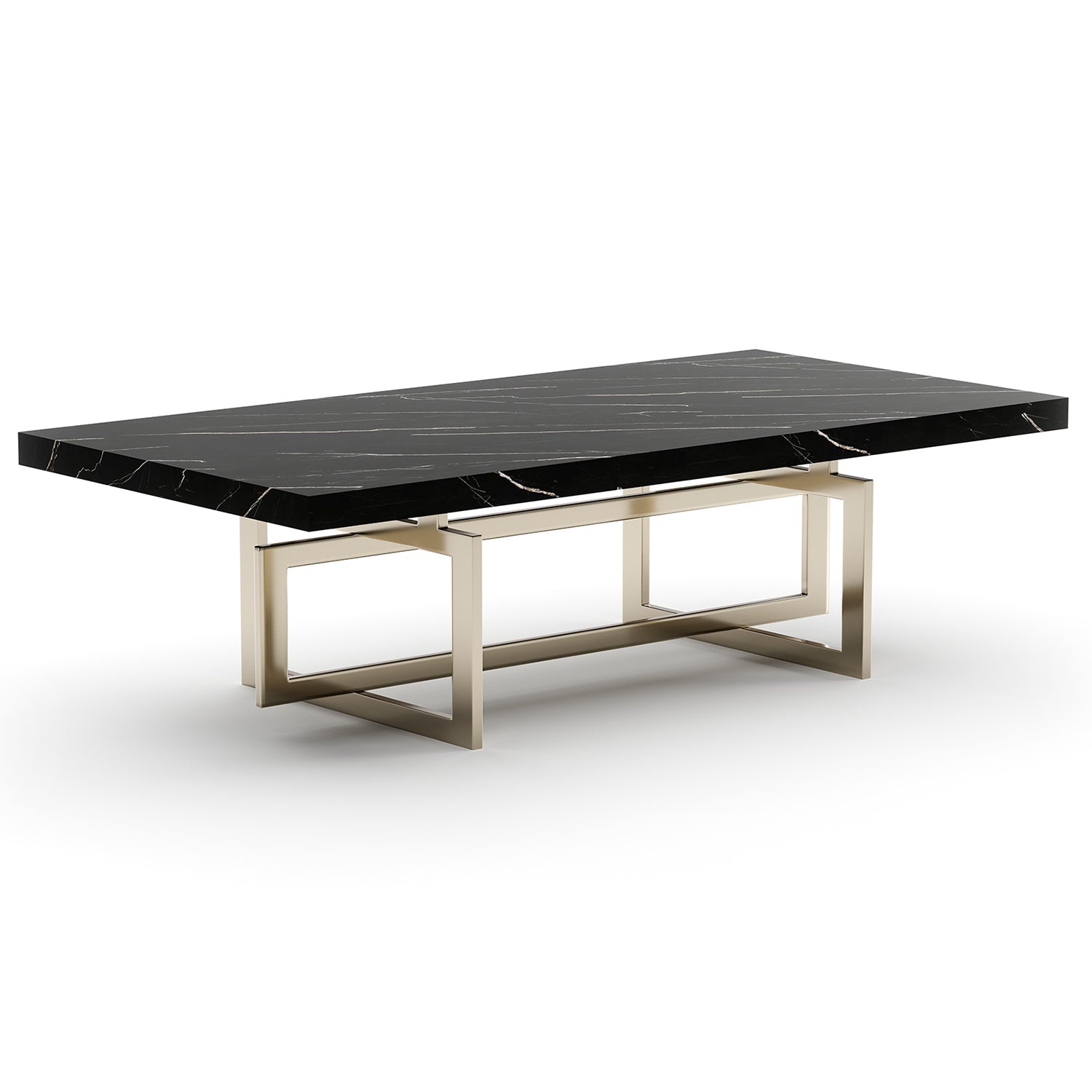 Caracole Wish You Were Here Dark 60in Rectangle Cocktail Table