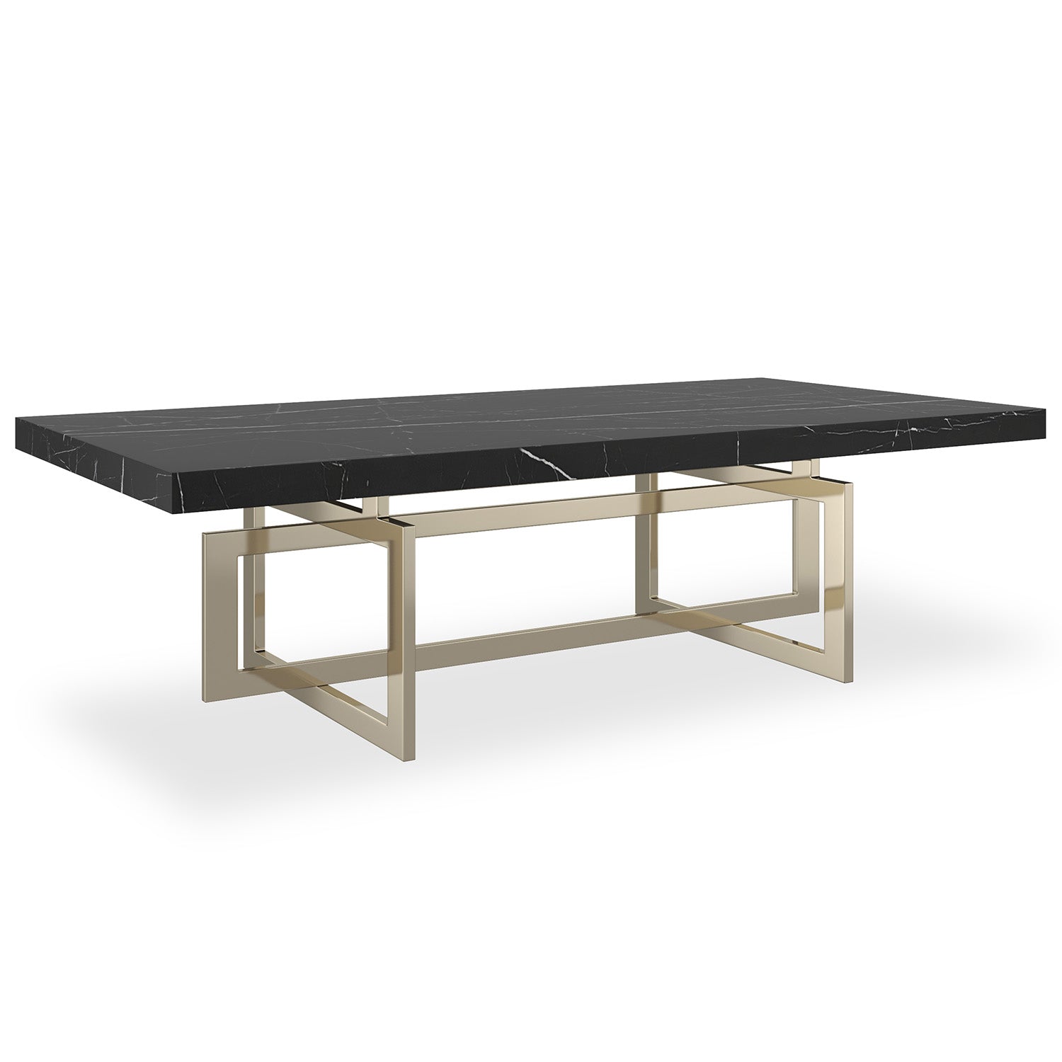 Caracole Wish You Were Here Dark 60in Rectangle Cocktail Table