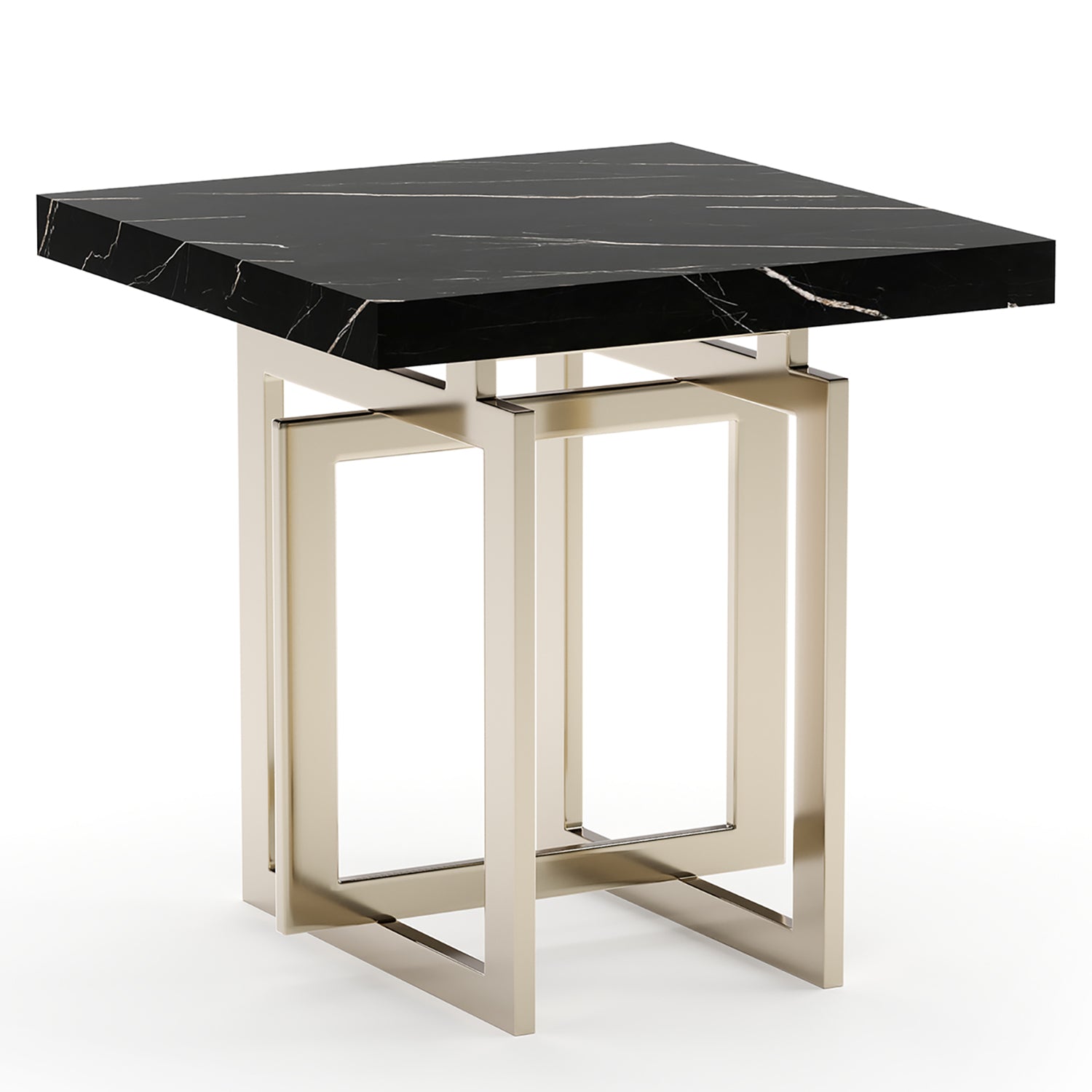 Caracole Wish You Were Here Dark Square Side Table