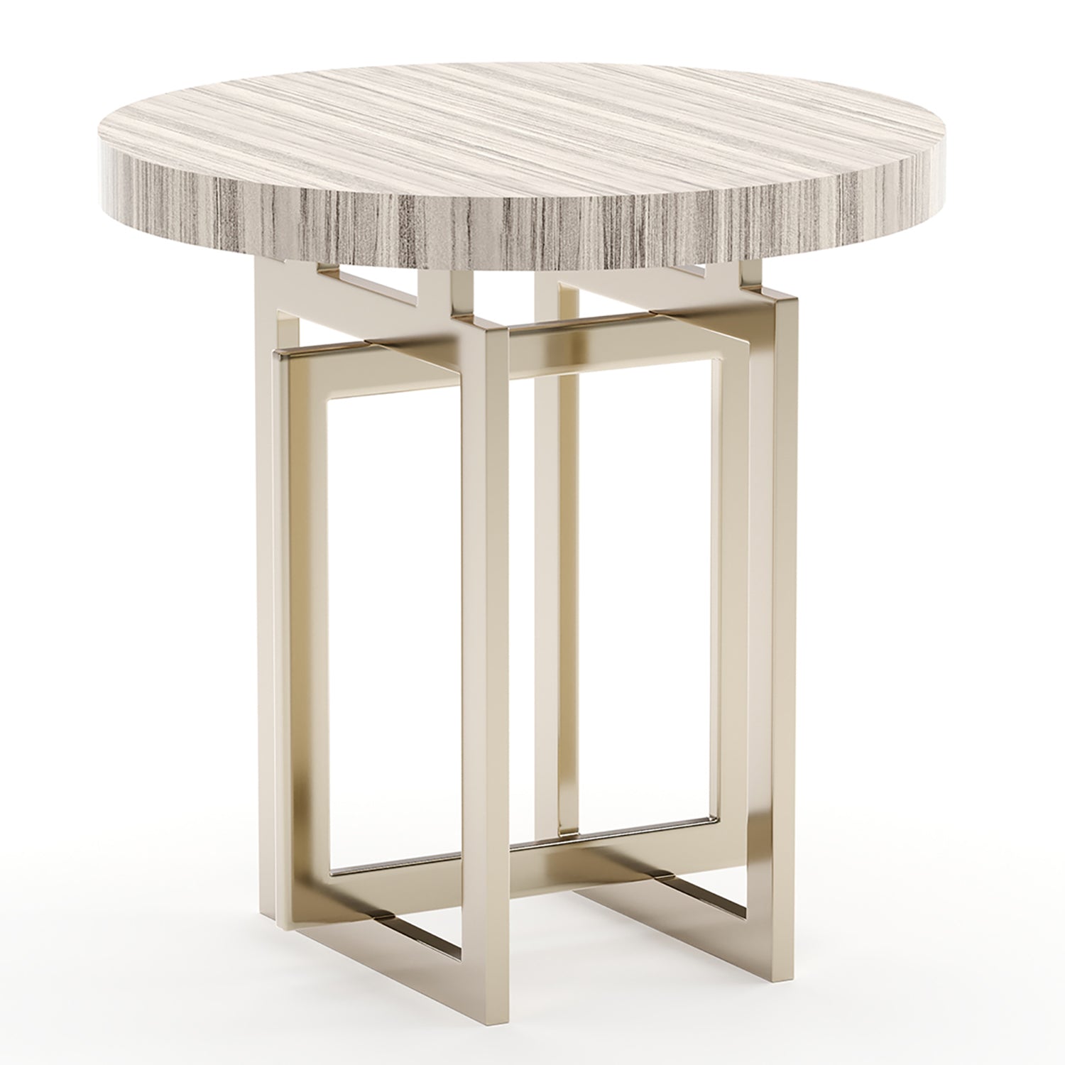 Caracole Wish You Were Here Light Round Side Table