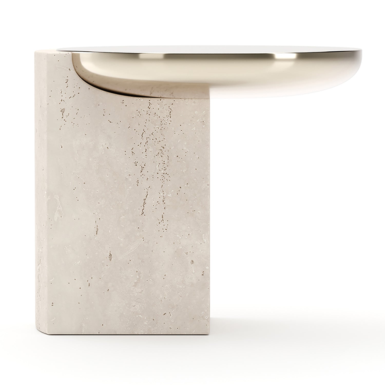 Caracole Overlap Light Round Side Table