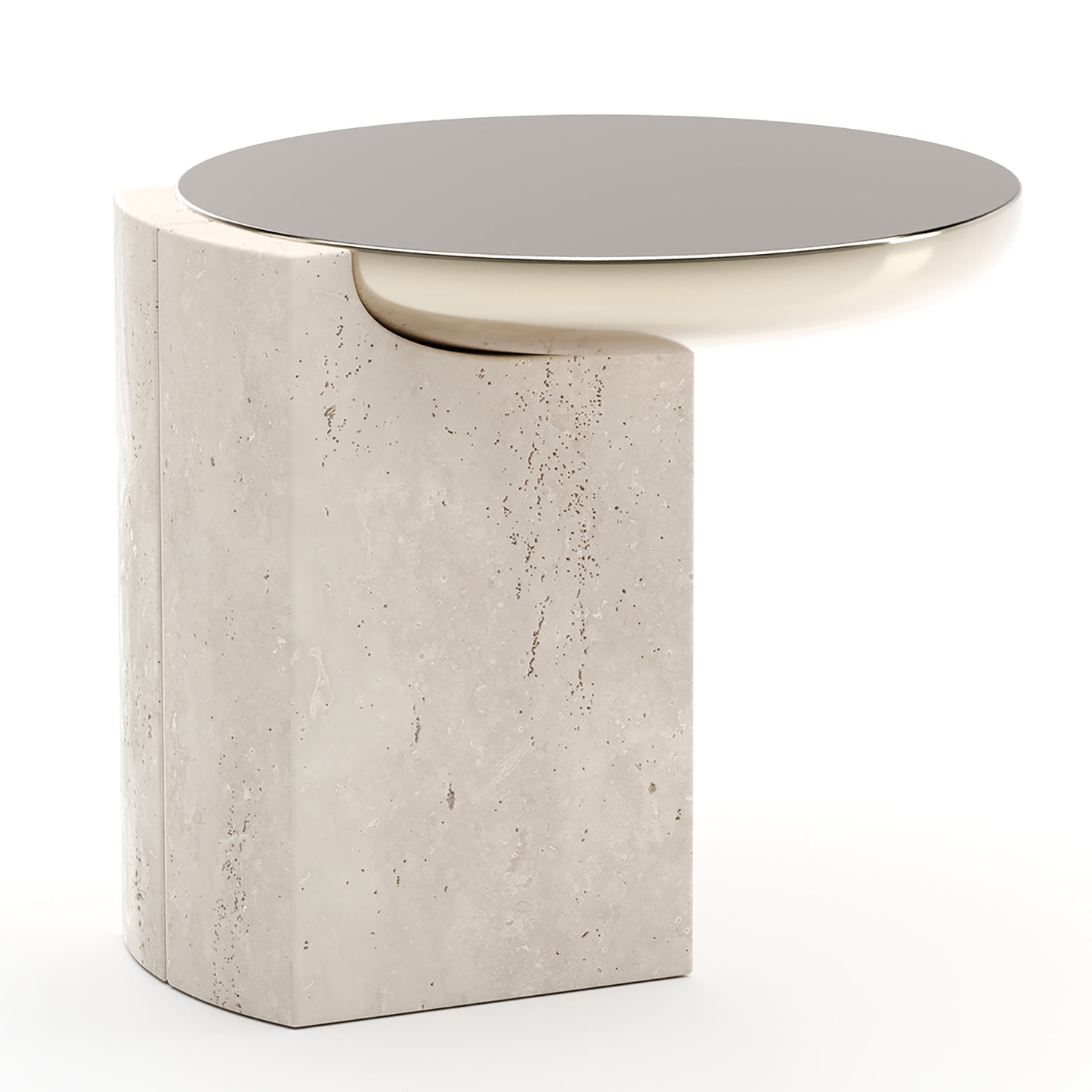 Caracole Overlap Light Round Side Table