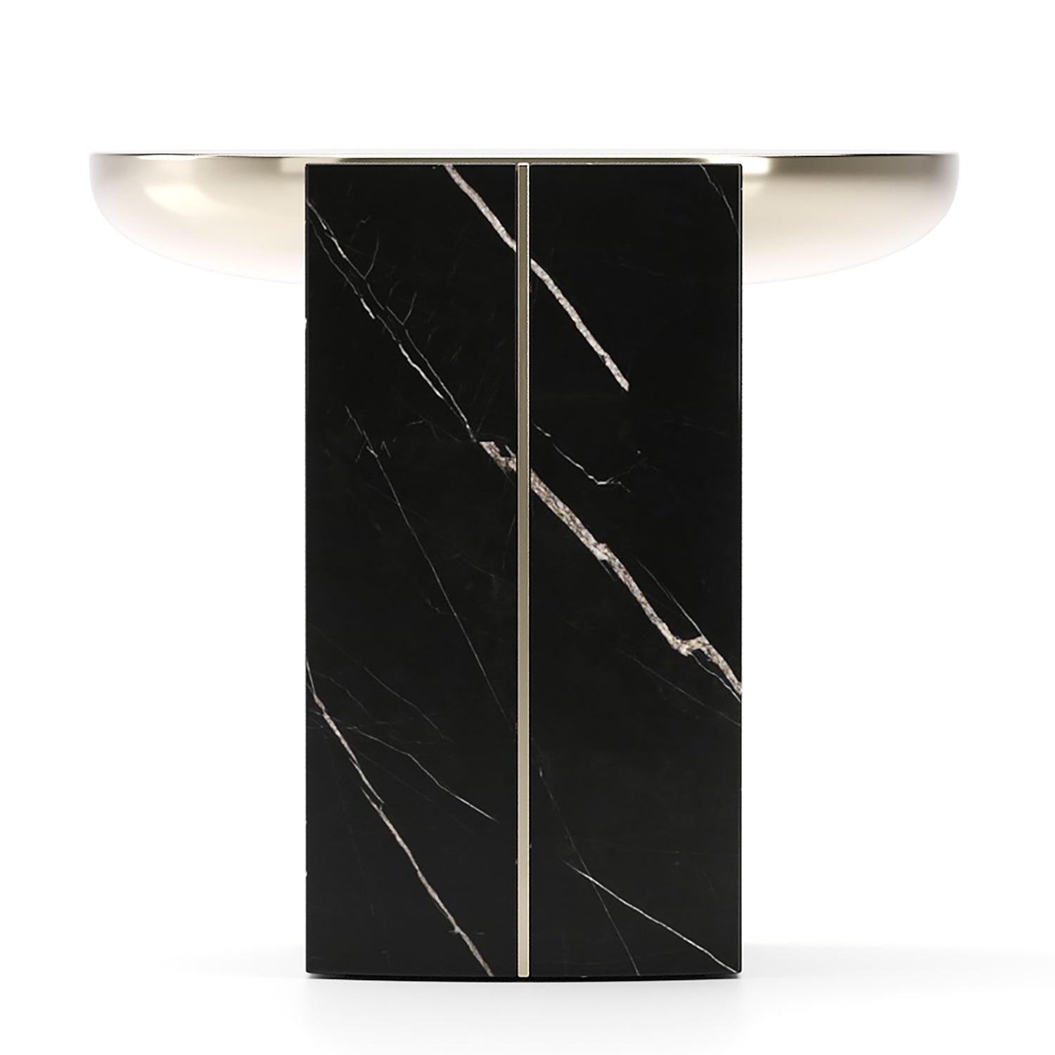 Caracole Overlap Dark Round Side Table