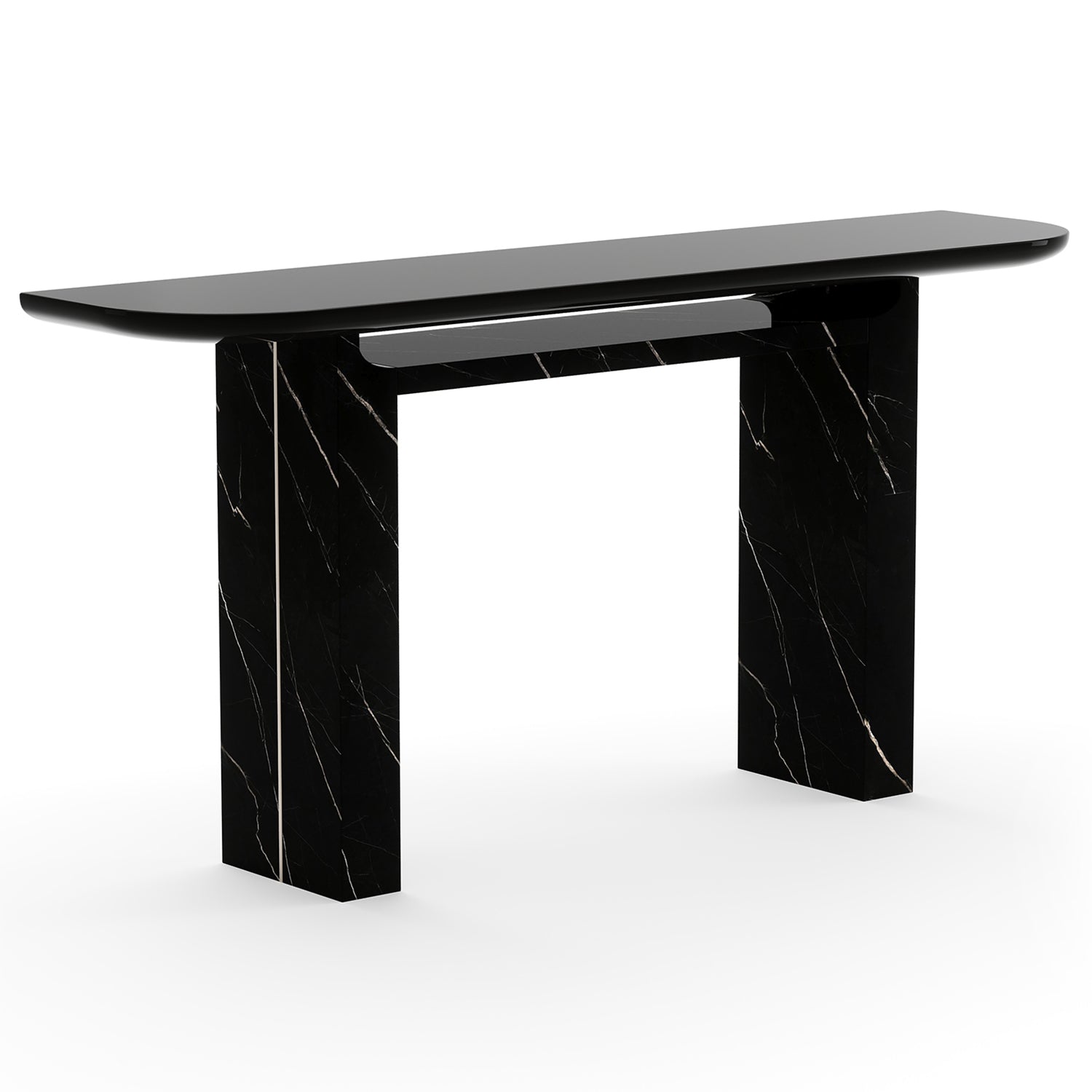 Caracole Overlap Dark Console Table