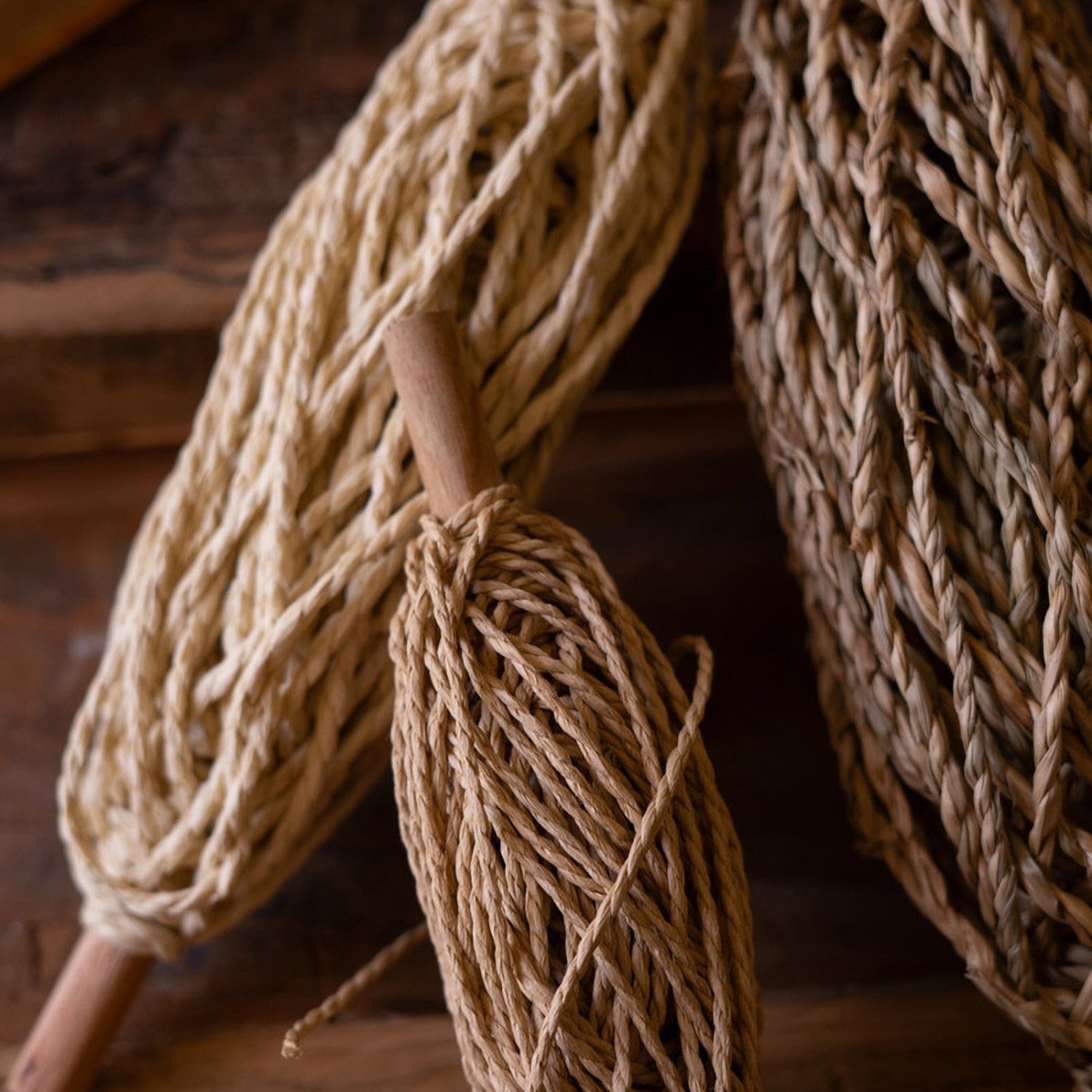 Spools of Paper Rope Set of 3