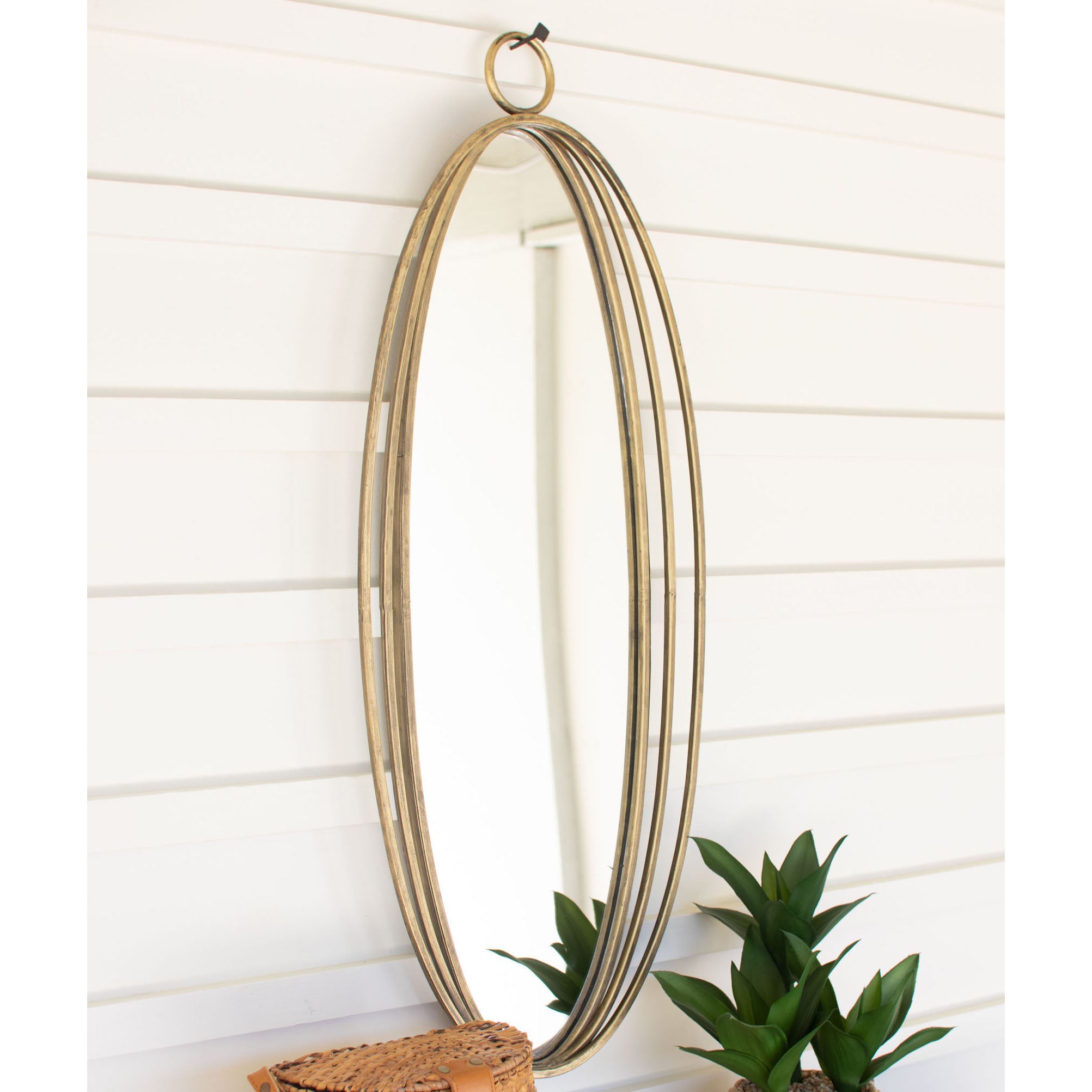 Oval Tall Wall Mirror