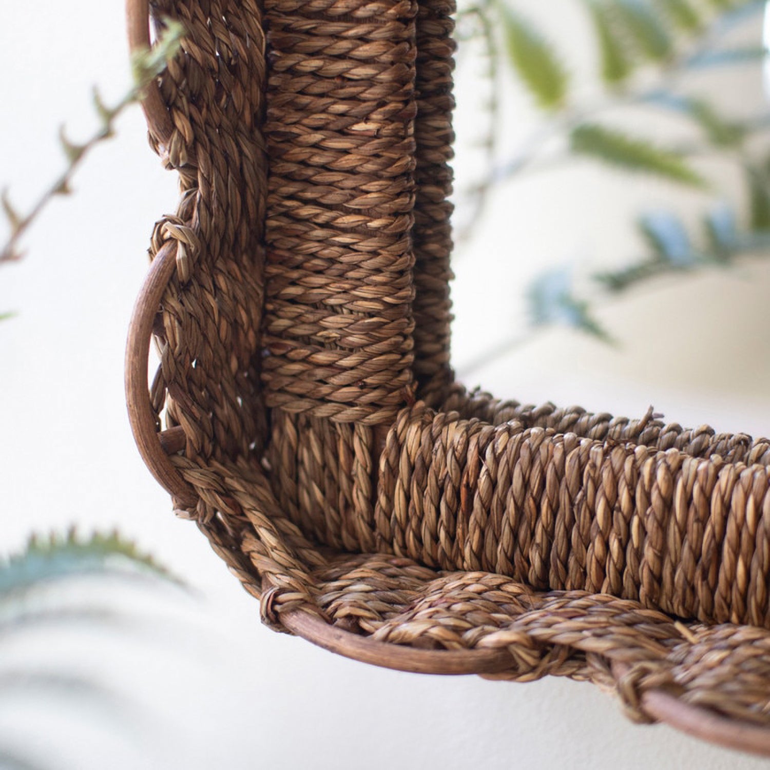 Rectangle Basket Framed Wall Mirror