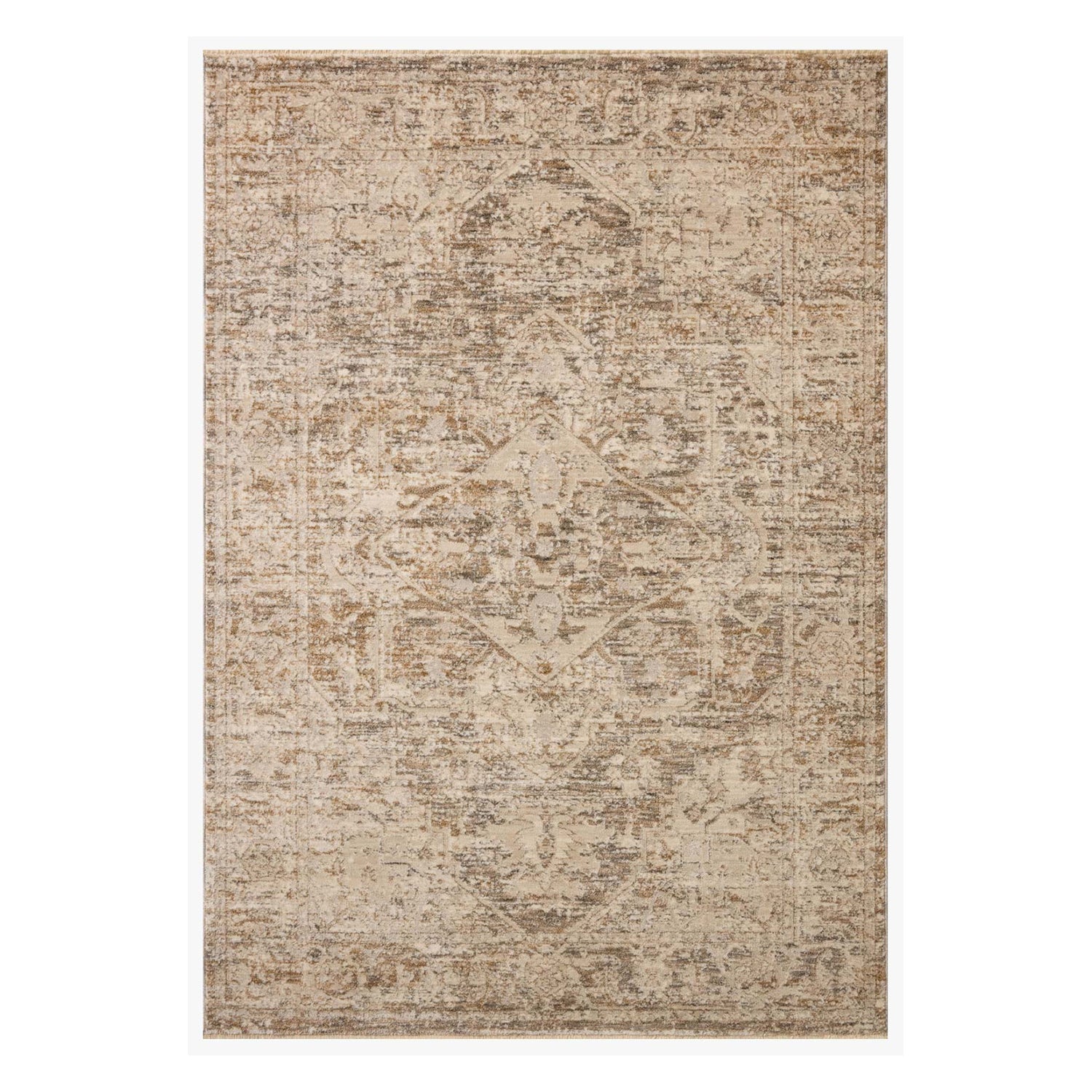 Loloi II Clarisse Smoke/Natural Power Loomed Rug