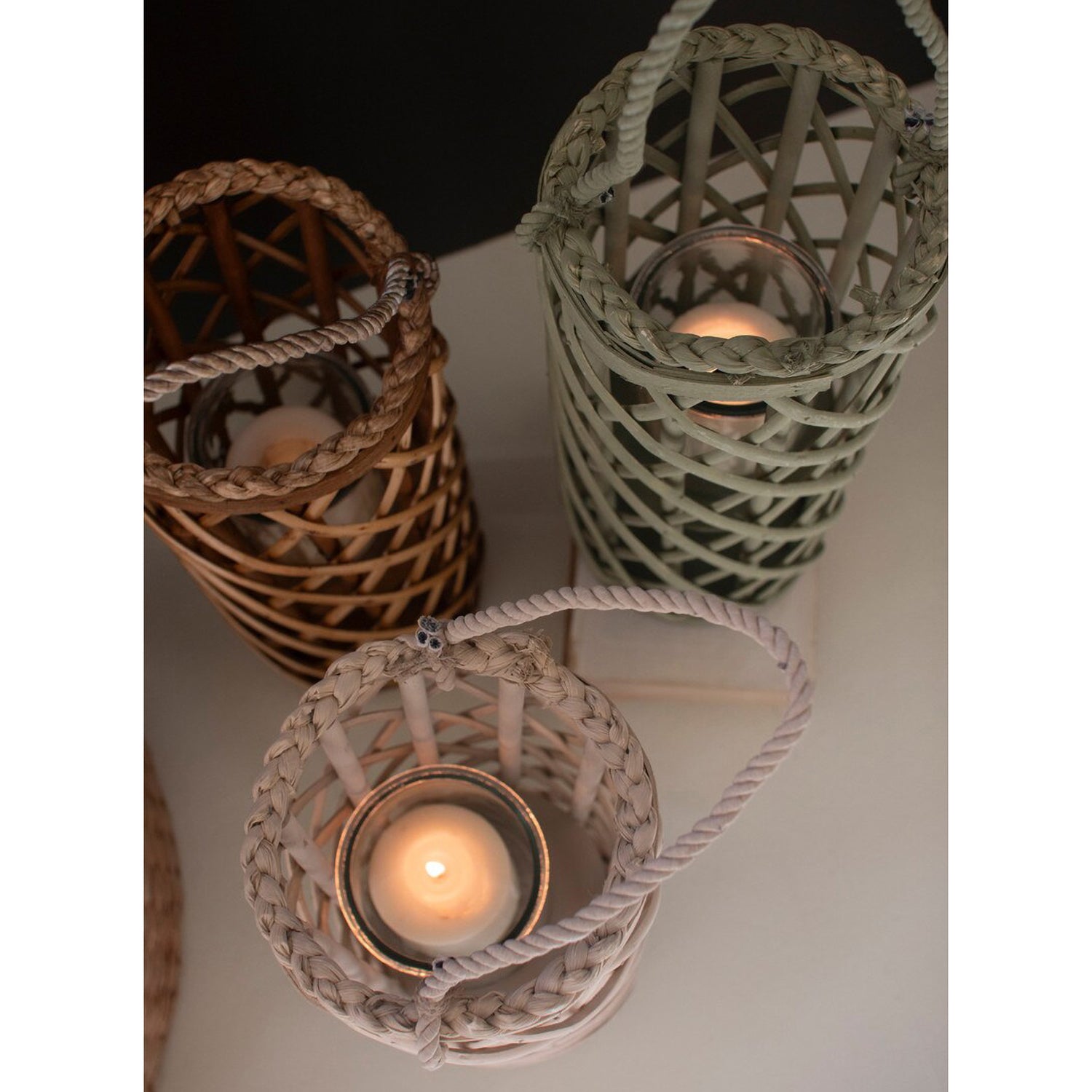 Tall Willow Lantern Set of 3