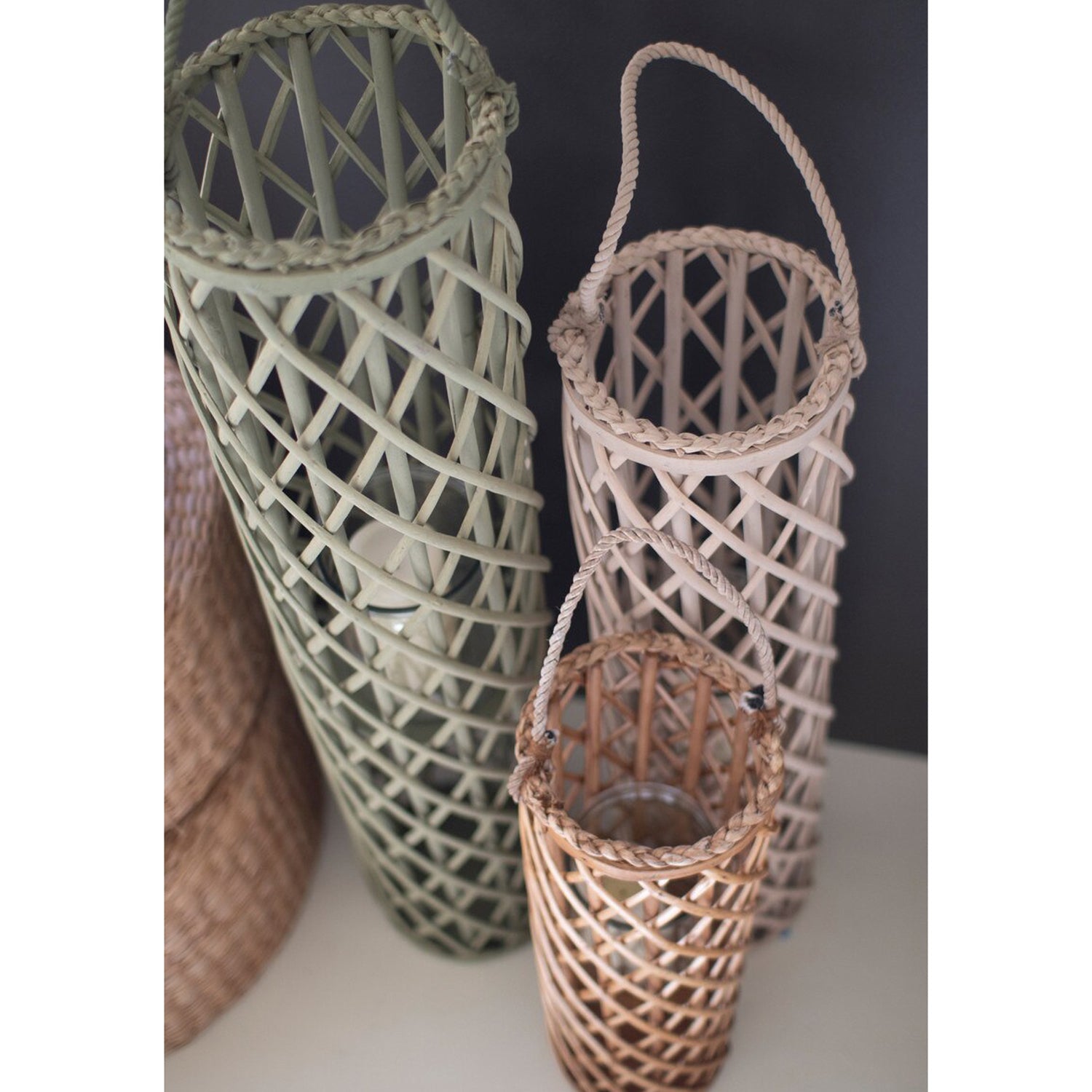 Tall Willow Lantern Set of 3