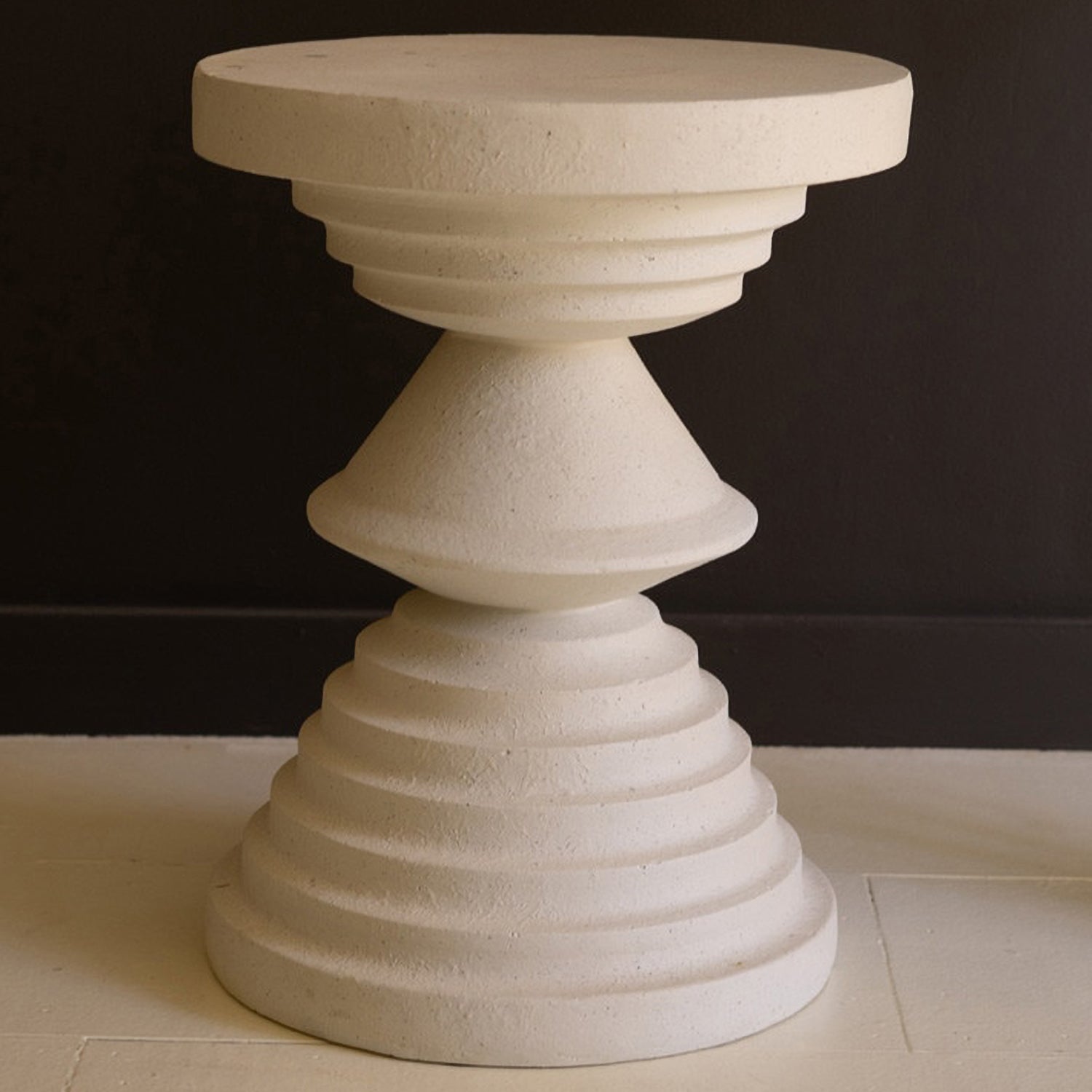 Stone Composite Round Side Table