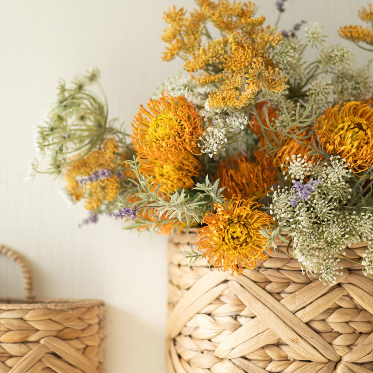 Water Hyacinth Wall Basket Set of 2