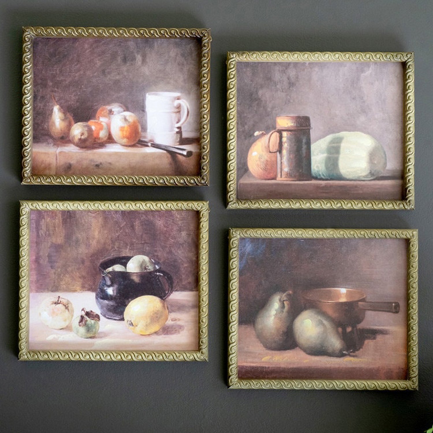 Still-Life Prints Framed Artwork Set of 4